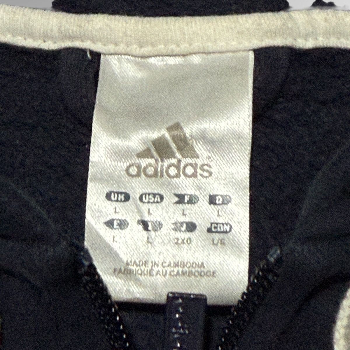 Adidas Adidas Embroidered Navy Zip Up Hoodie Size US L / EU 52-54 / 3 - 3 Thumbnail