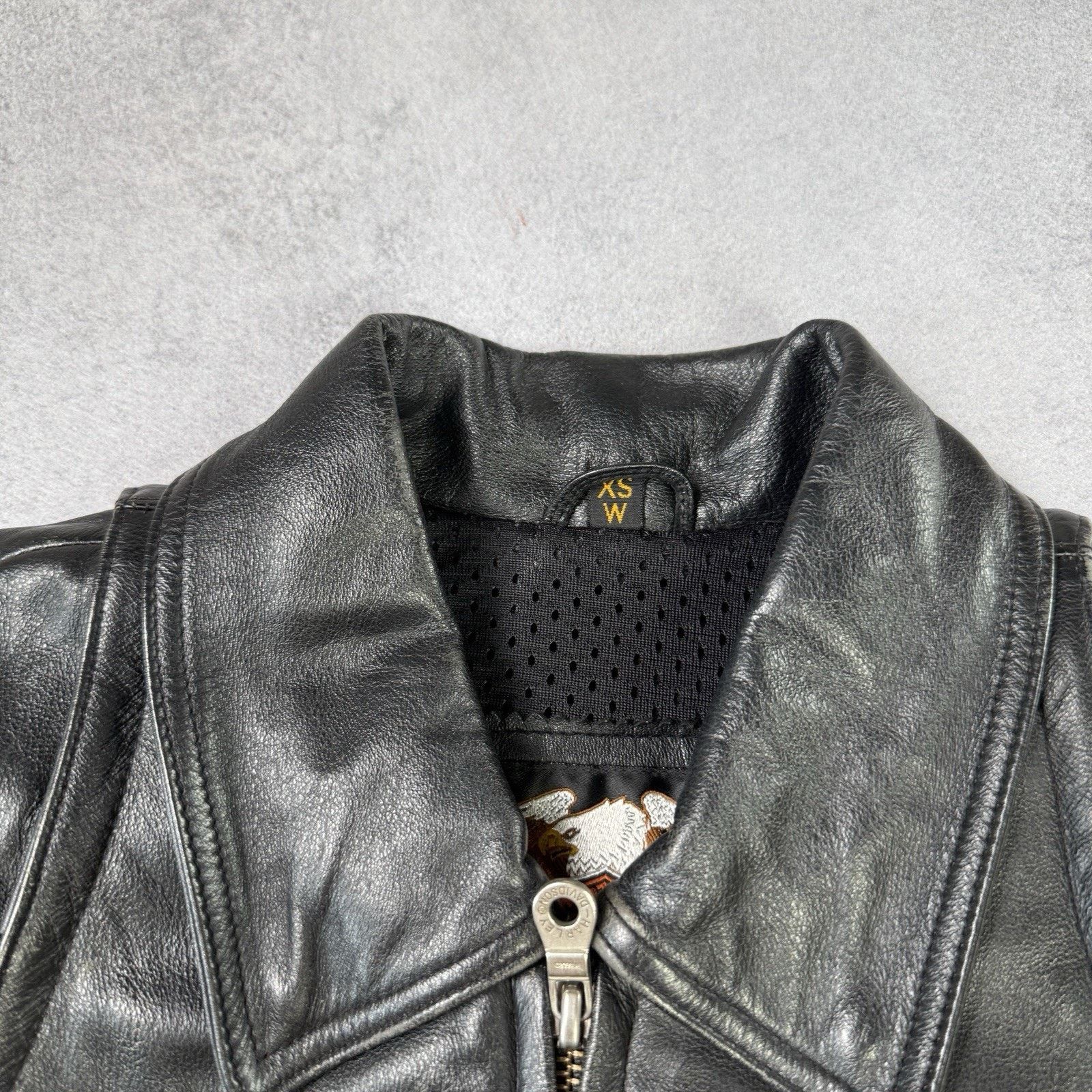 Harley Davidson Harley Davidson Leather Racing Jacket Women's Vintage Y2K Size XS / US 0-2 / IT 36-38 - 14 Thumbnail