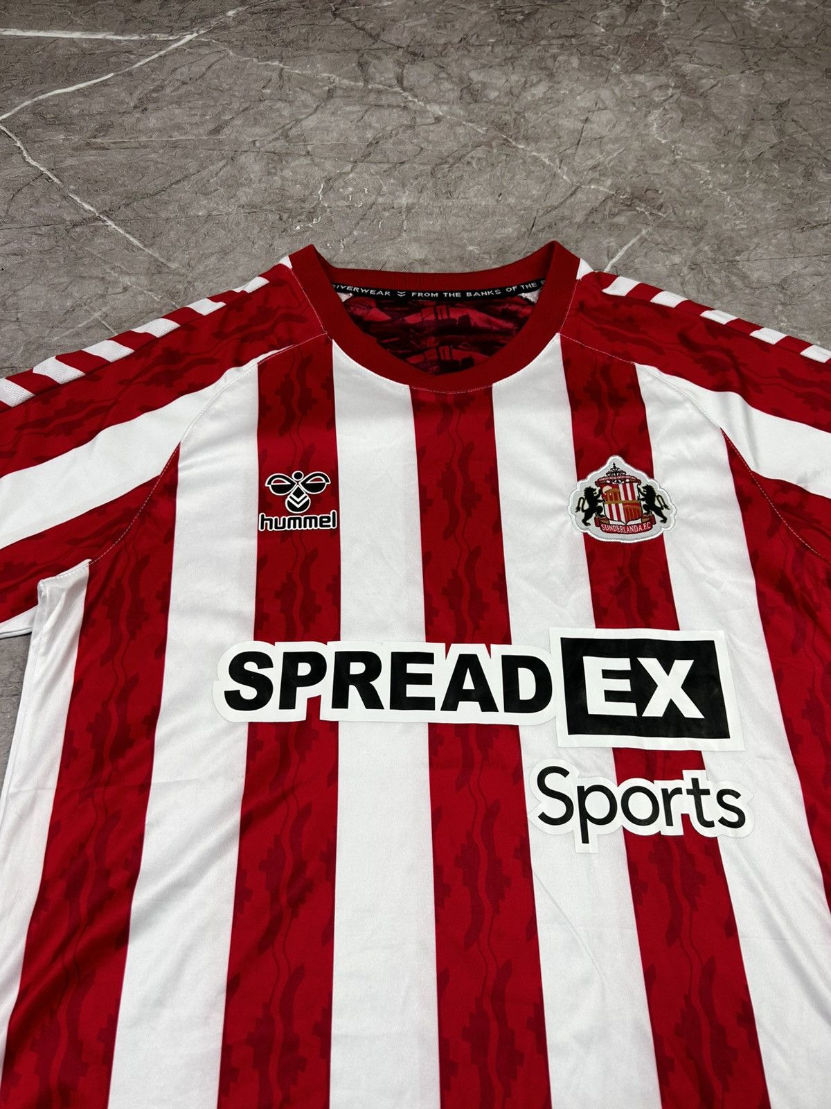 Hummel × Vintage Sunderland 2024 2025 home football shirt jersey Hummel Size US M / EU 48-50 / 2 - 3 Thumbnail