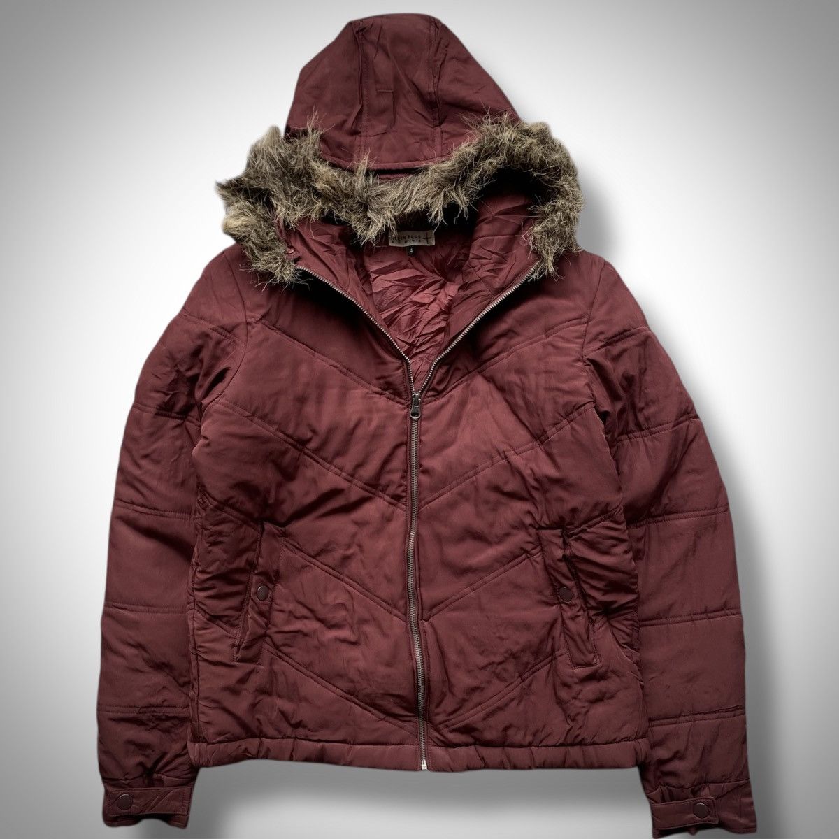 Japanese Brand 🔥Klein Plus Homme Fur Jacket maroon Japanese brand Size US M / EU 48-50 / 2 - 1 Thumbnail