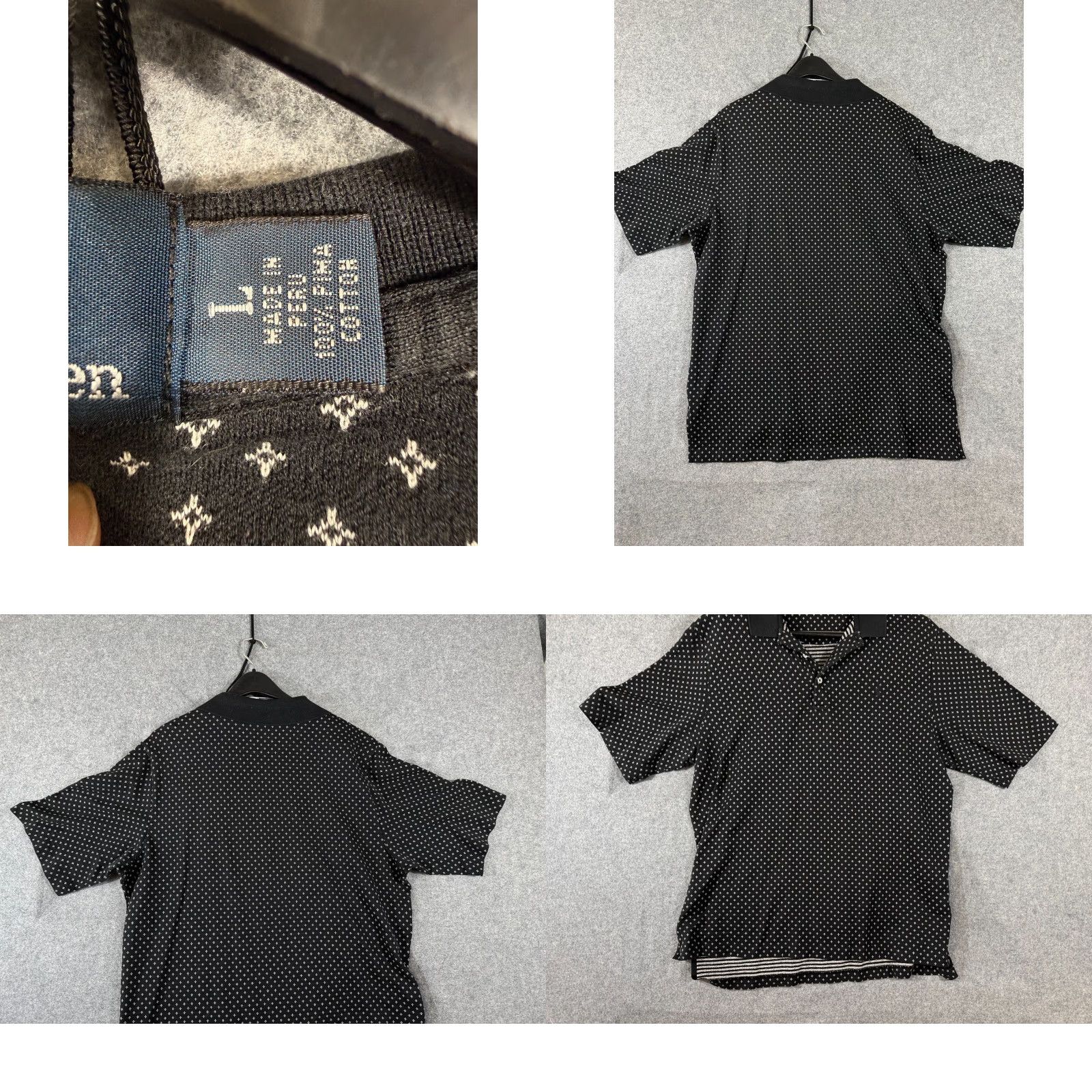Polo Ralph Lauren Polo Ralph Lauren Polo Shirt Mens L Black Geometric Slit Hem Golf Fit Logo Shirt Size US L / EU 52-54 / 3 - 8 Thumbnail
