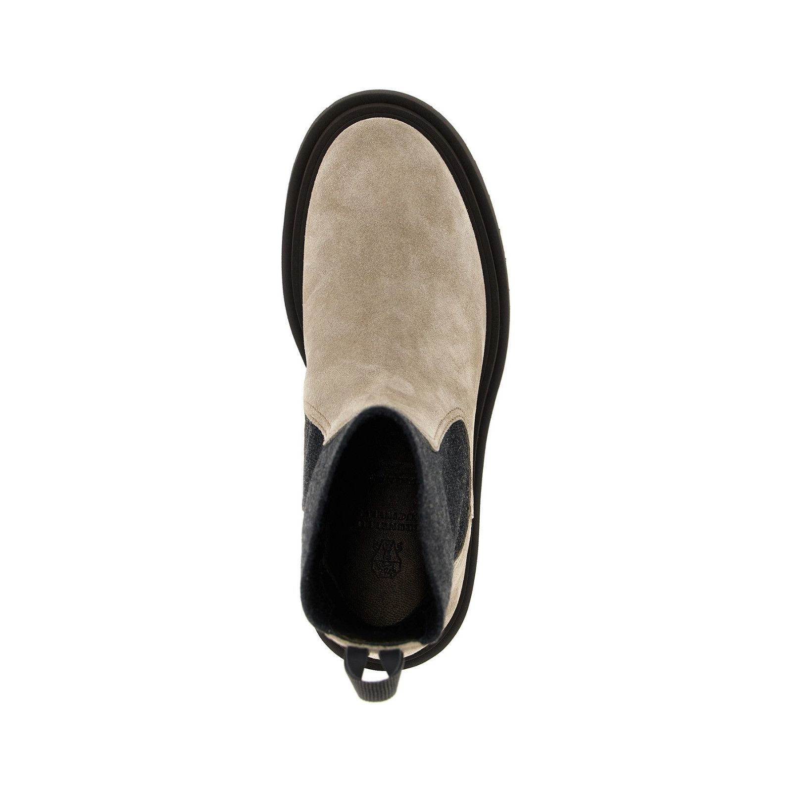 Brunello Cucinelli BRUNELLO CUCINELLI Beige Suede Ankle Boots New & Authentic ( Size US 6 / IT 36 - 4 Thumbnail