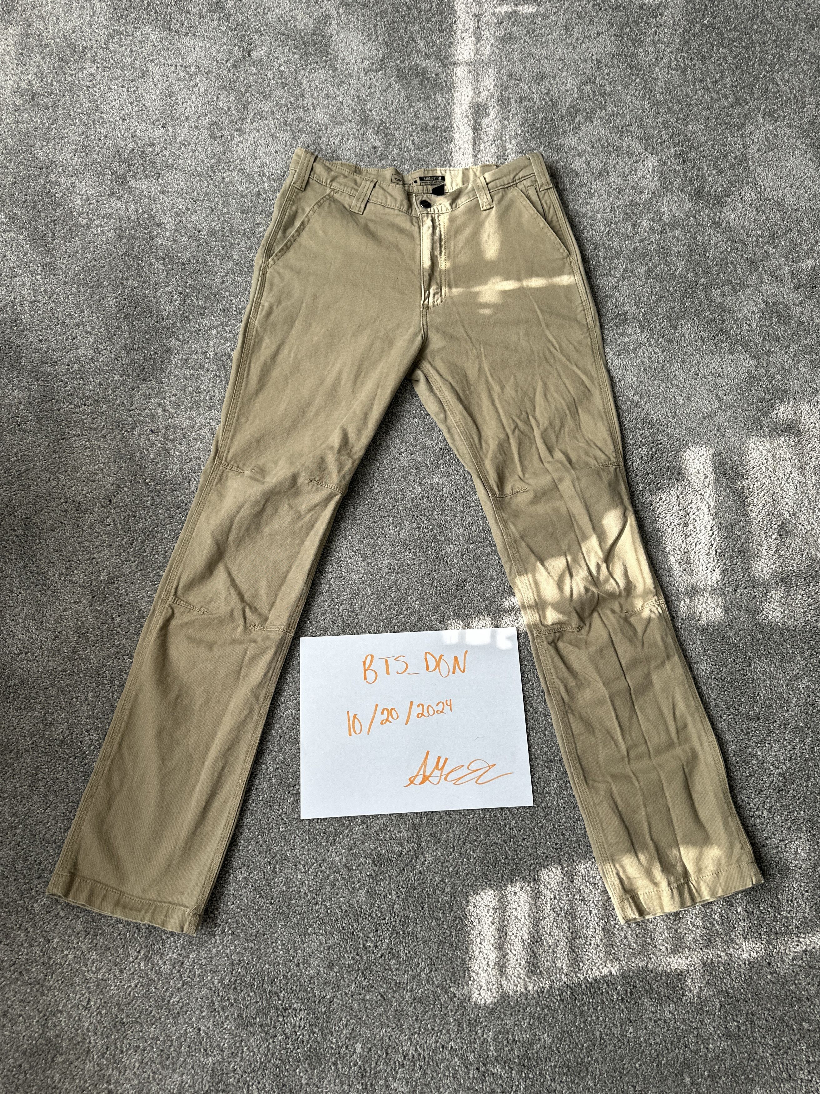 Carhartt Khaki Straight Leg Size US 32 / EU 48 - 1 Thumbnail
