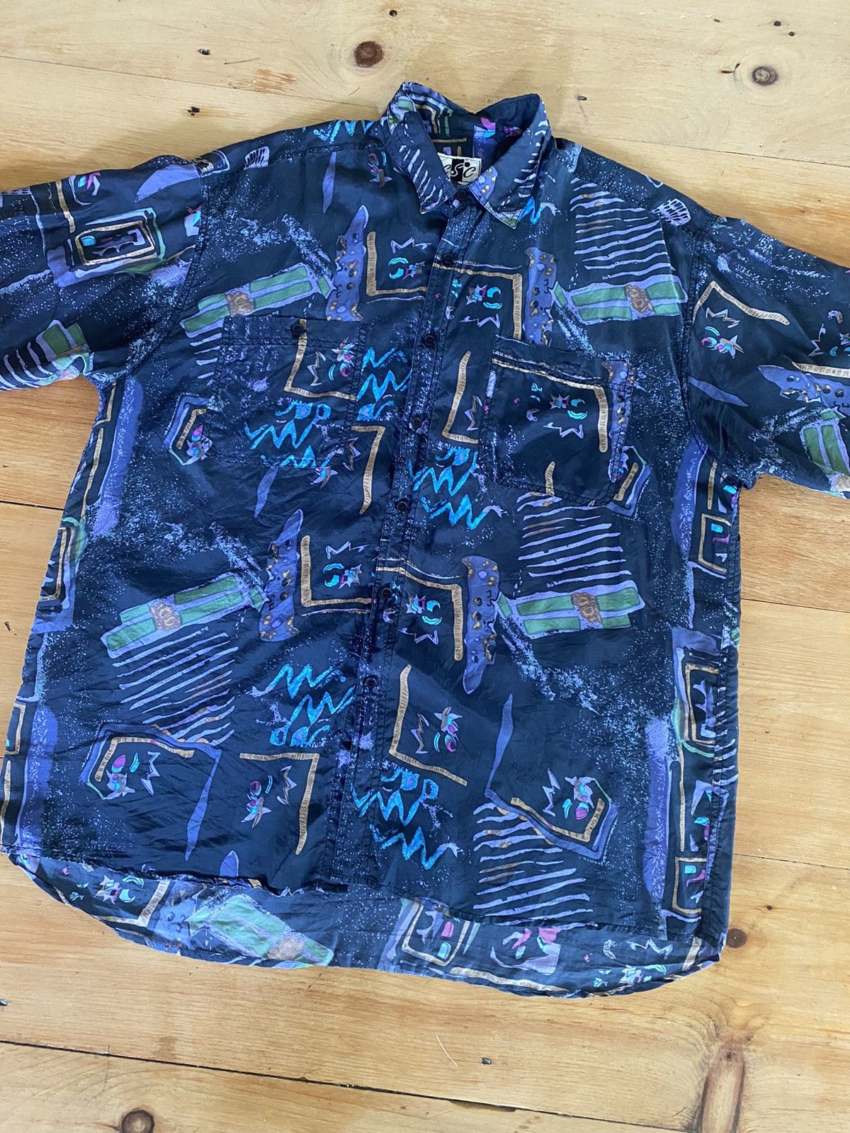 Vintage 1990s silk button up shirt L/Xl Size US L / EU 52-54 / 3 - 2 Thumbnail