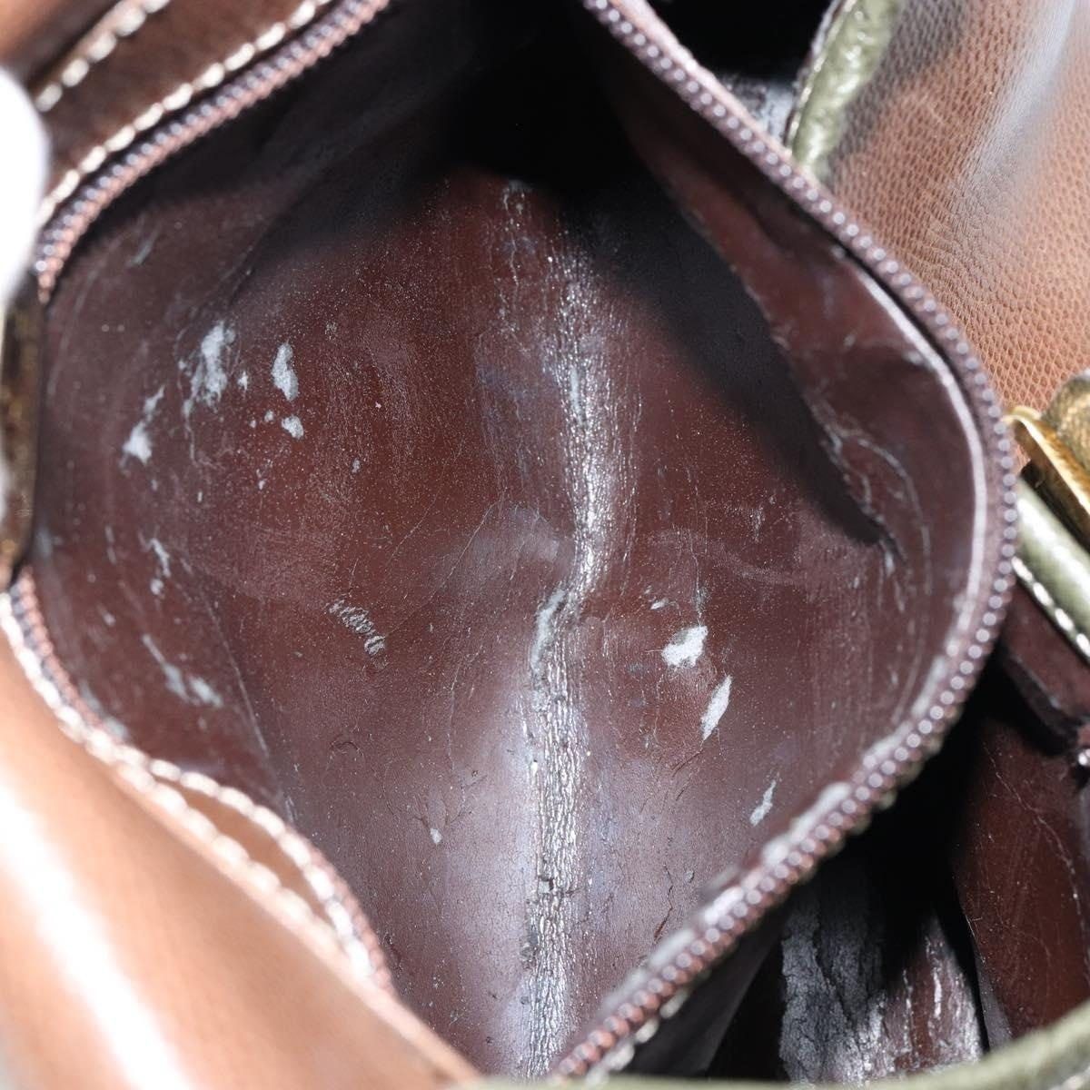 Loewe Loewe Anagram Leather Shoulder Bag Gold Size ONE SIZE - 9 Thumbnail