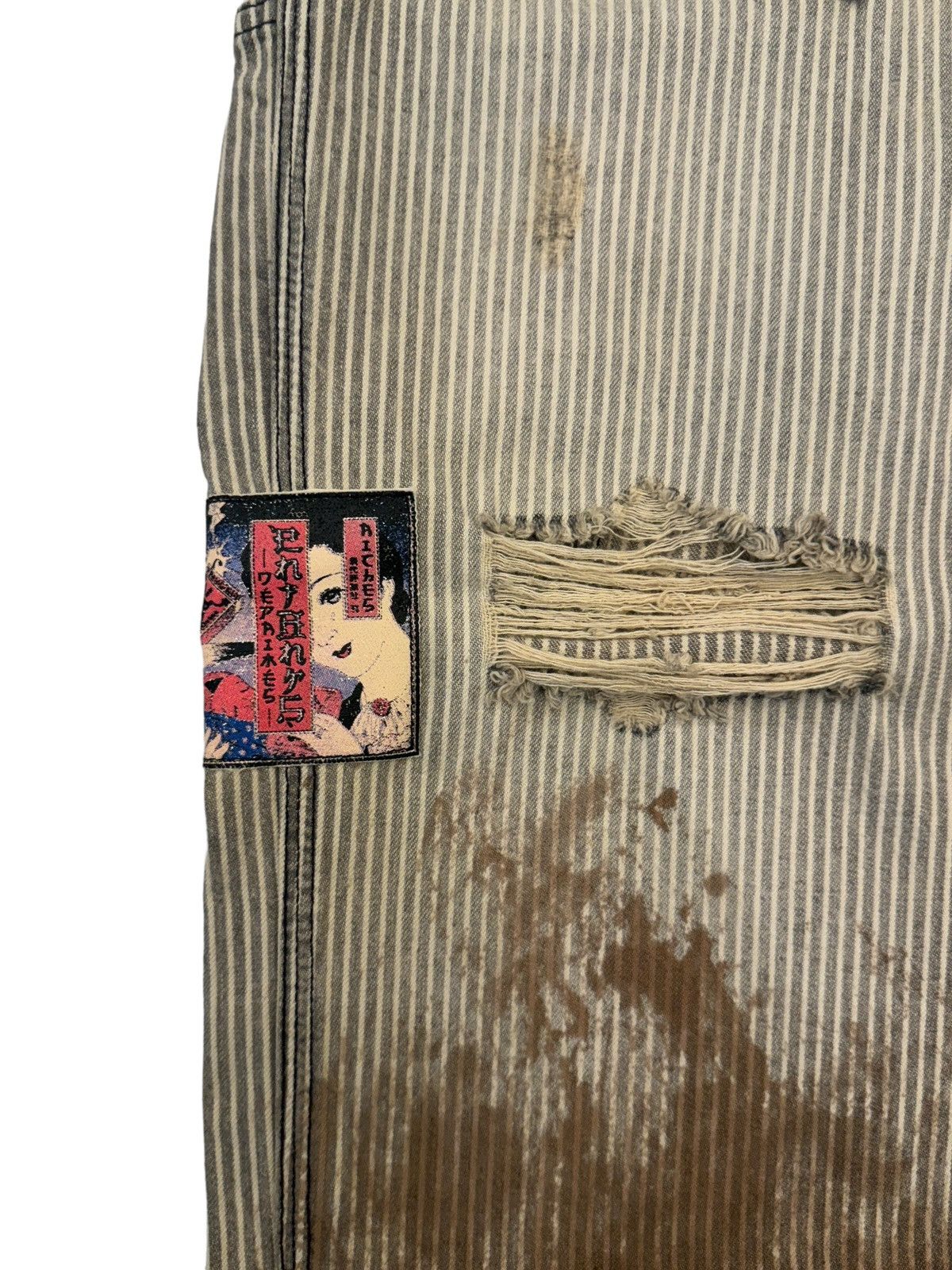 Enfants Riches Deprimes ERD Hickory Striped Paint Carpenter Pants Shuji Version Size US 36 / EU 52 - 6 Thumbnail