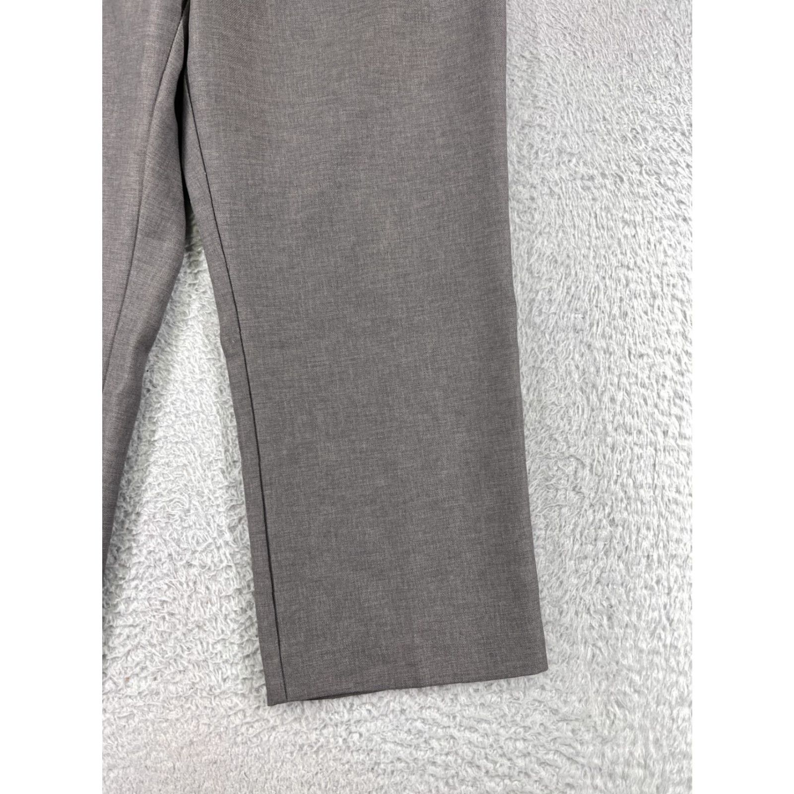 Vintage Alfred Dunner Pants Womens 14P Gray Elastic Waist Pull On 32 in Inseam 26 in Petite Regular Size 28" / US 6 / IT 42 - 4 Thumbnail