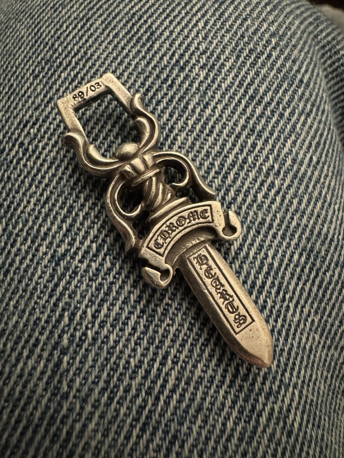 chrome hearts シルバー　ナイフ CHROME HEARTS LARGE ARMY KNIFE DAGGER FRONT クロムハーツ