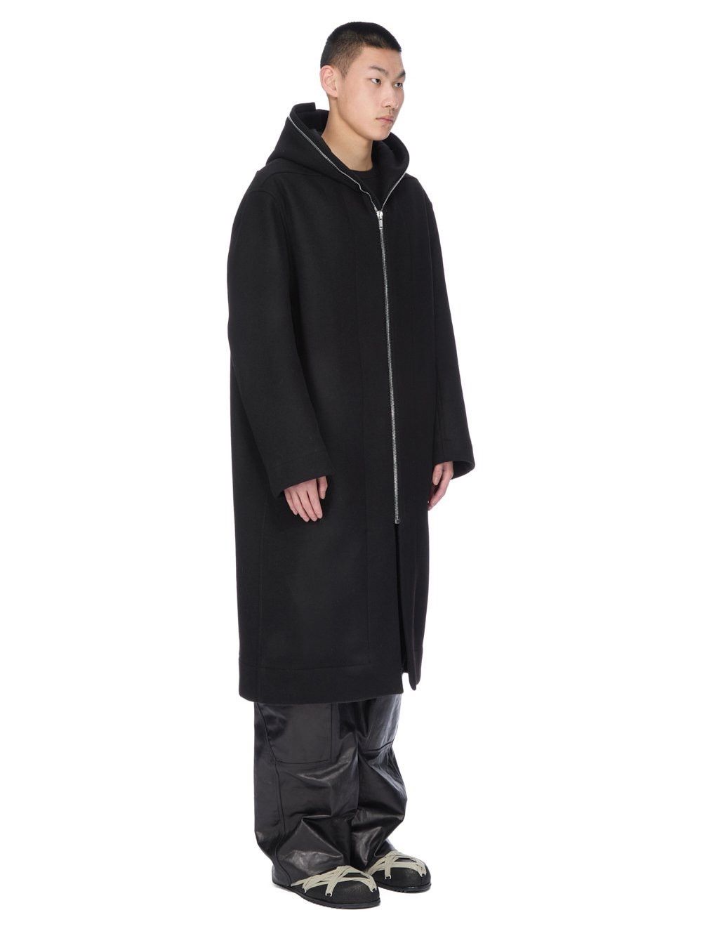 Rick Owens Rick Owens Black Concordians Virgin Wool Mac Coat Size US M / EU 48-50 / 2 - 4 Thumbnail