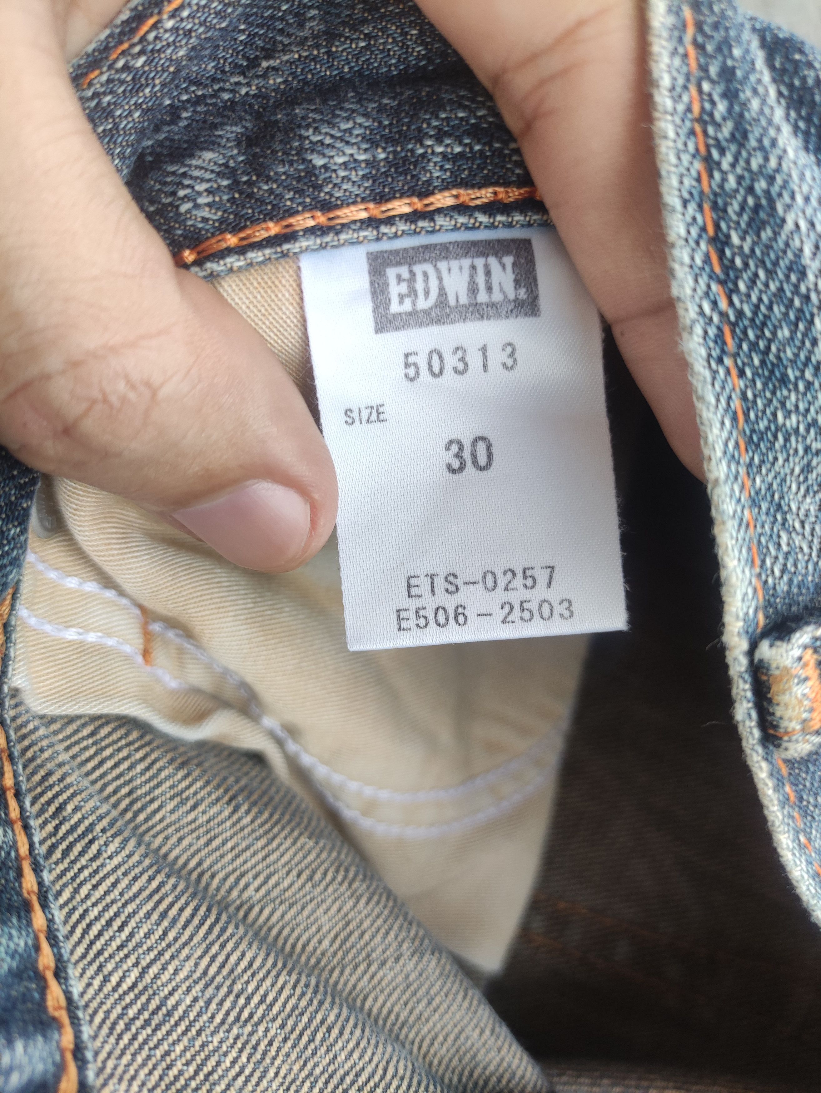 Edwin Vintage Edwin 503 Japan Distressed Faded Denim Pants Size US 32 / EU 48 - 7 Thumbnail