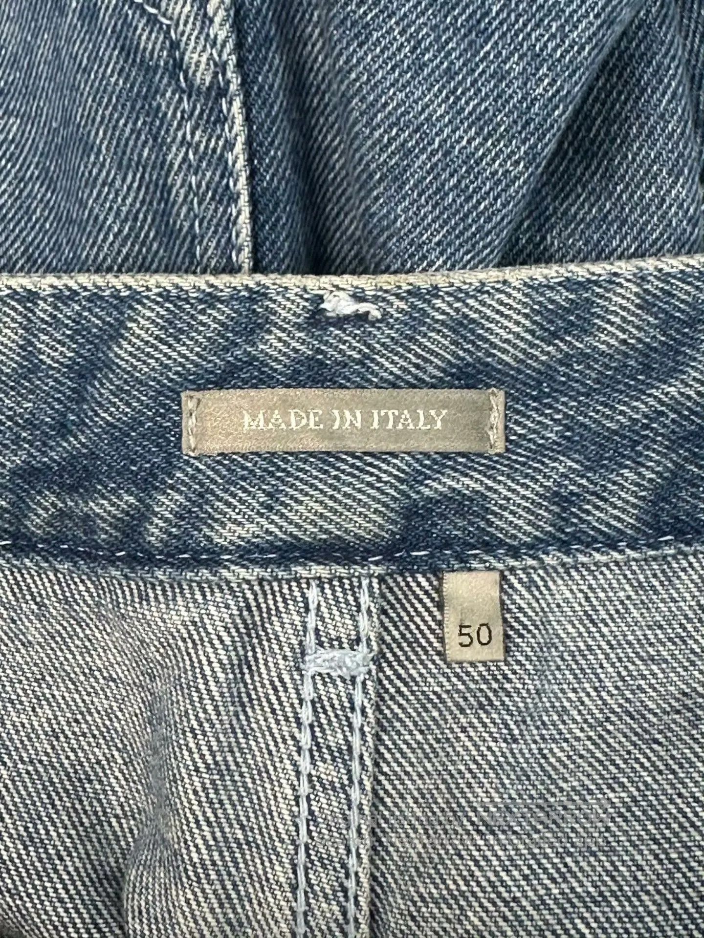 Dior Dior Blue Plaid Pattern Loose Fit Denim Pants| Size US 34 / EU 50 - 3 Thumbnail