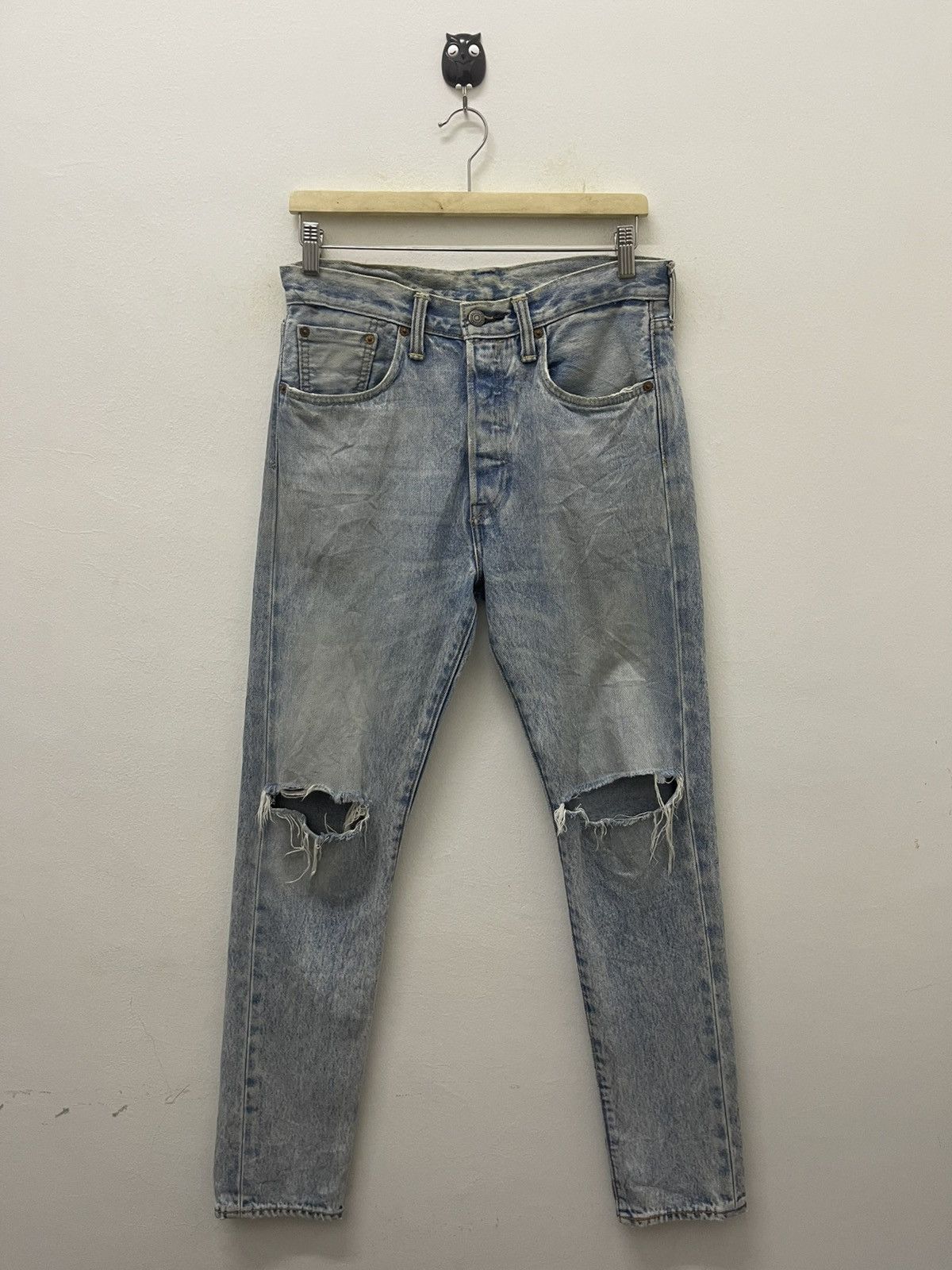 Rare LEVIS 501 Made in Mexico Distressed Grunge Style