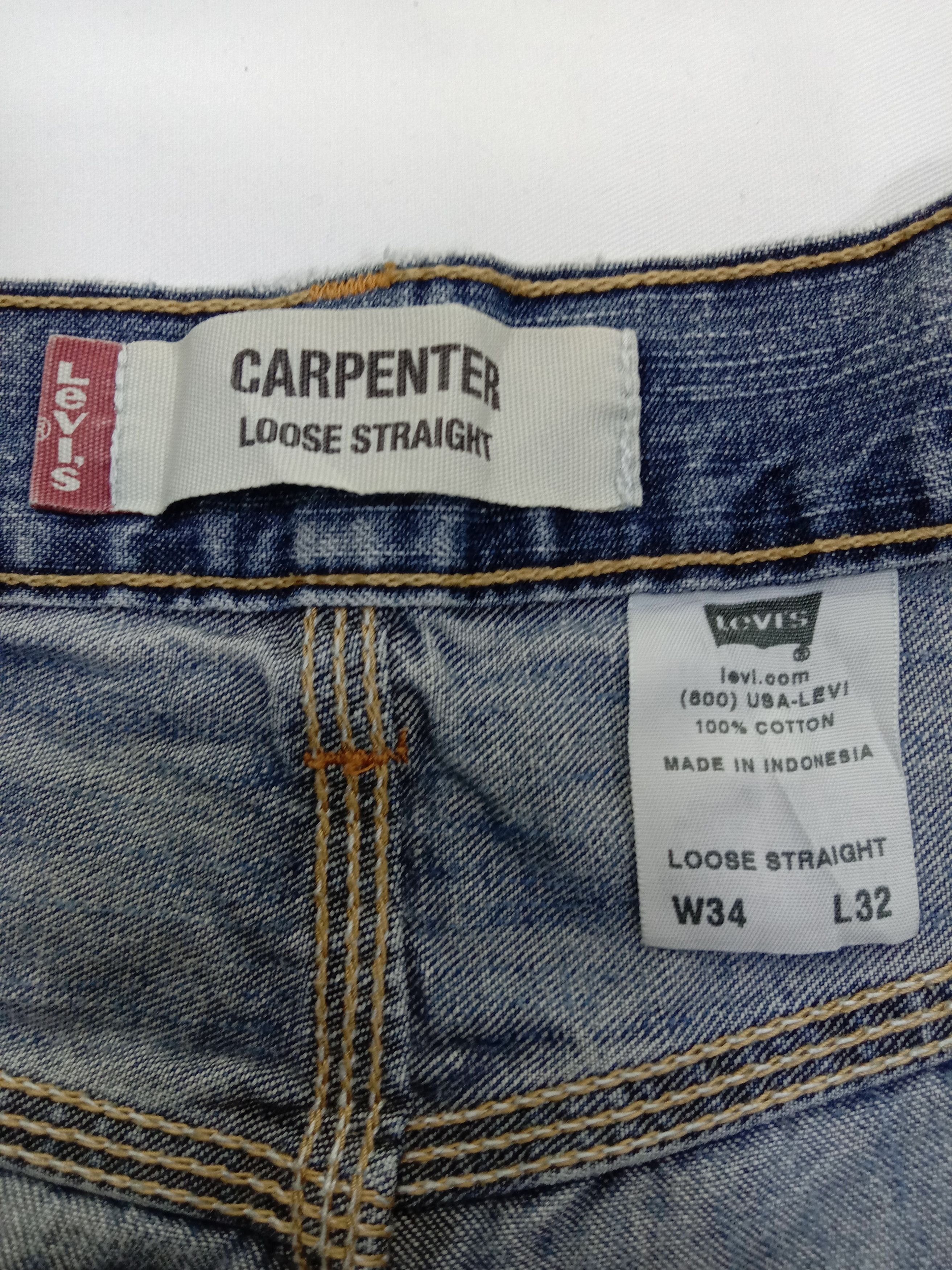 Levi's Vintage Levi's Carpenter Loose Straight Jeans Size US 34 / EU 50 - 12 Thumbnail