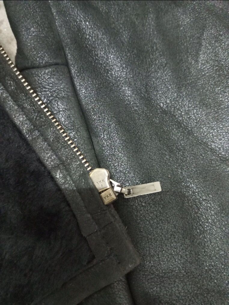 Japanese Brand Binding Offer 🔴 A02 Trans Work Sheep Skin Leather Jacket Size M / US 6-8 / IT 42-44 - 14 Thumbnail