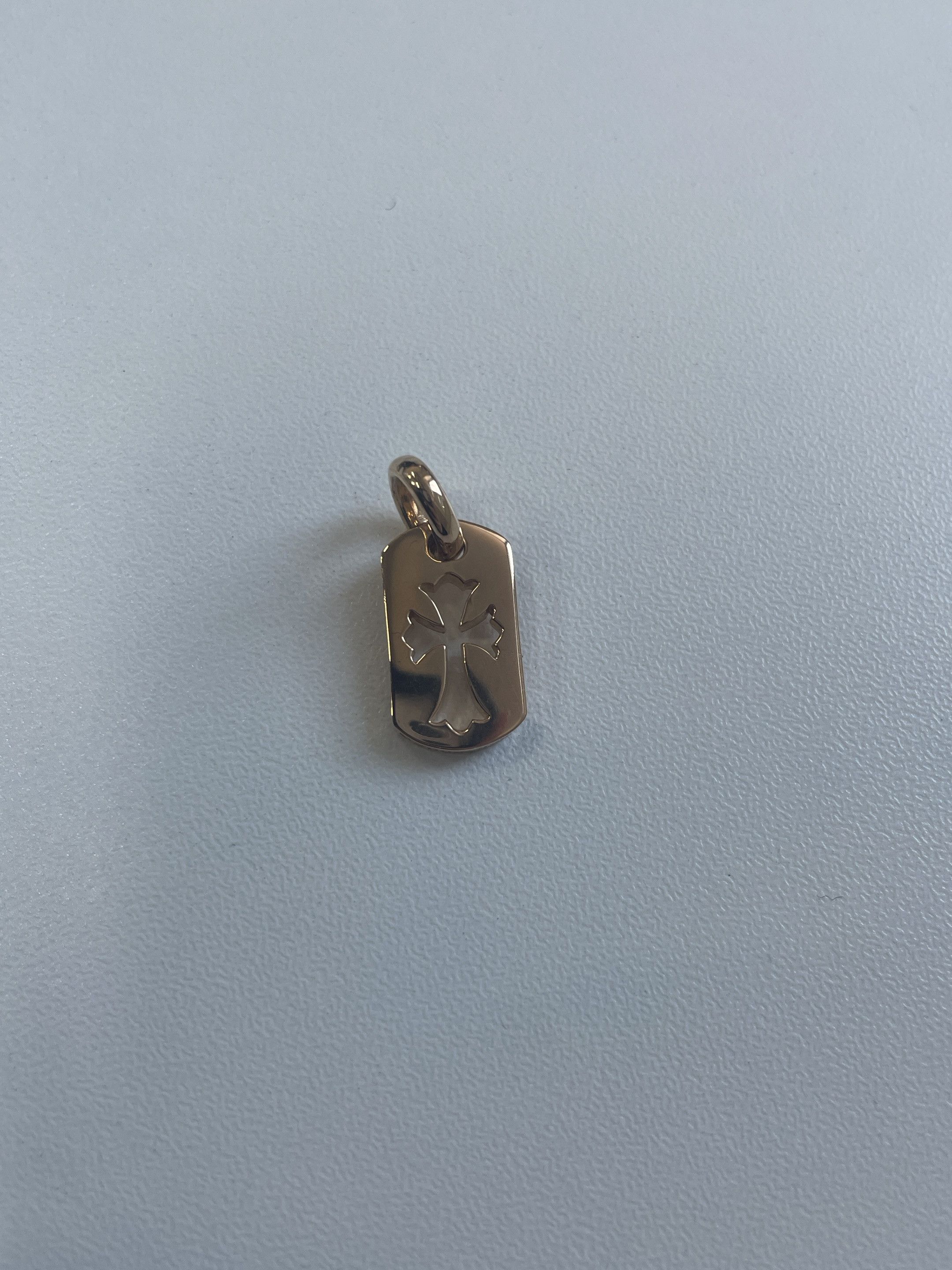 Chrome Hearts Chrome Hearts 22K Gold Cut-out Cross Dog Tag Pendant Size ONE SIZE - 6 Thumbnail