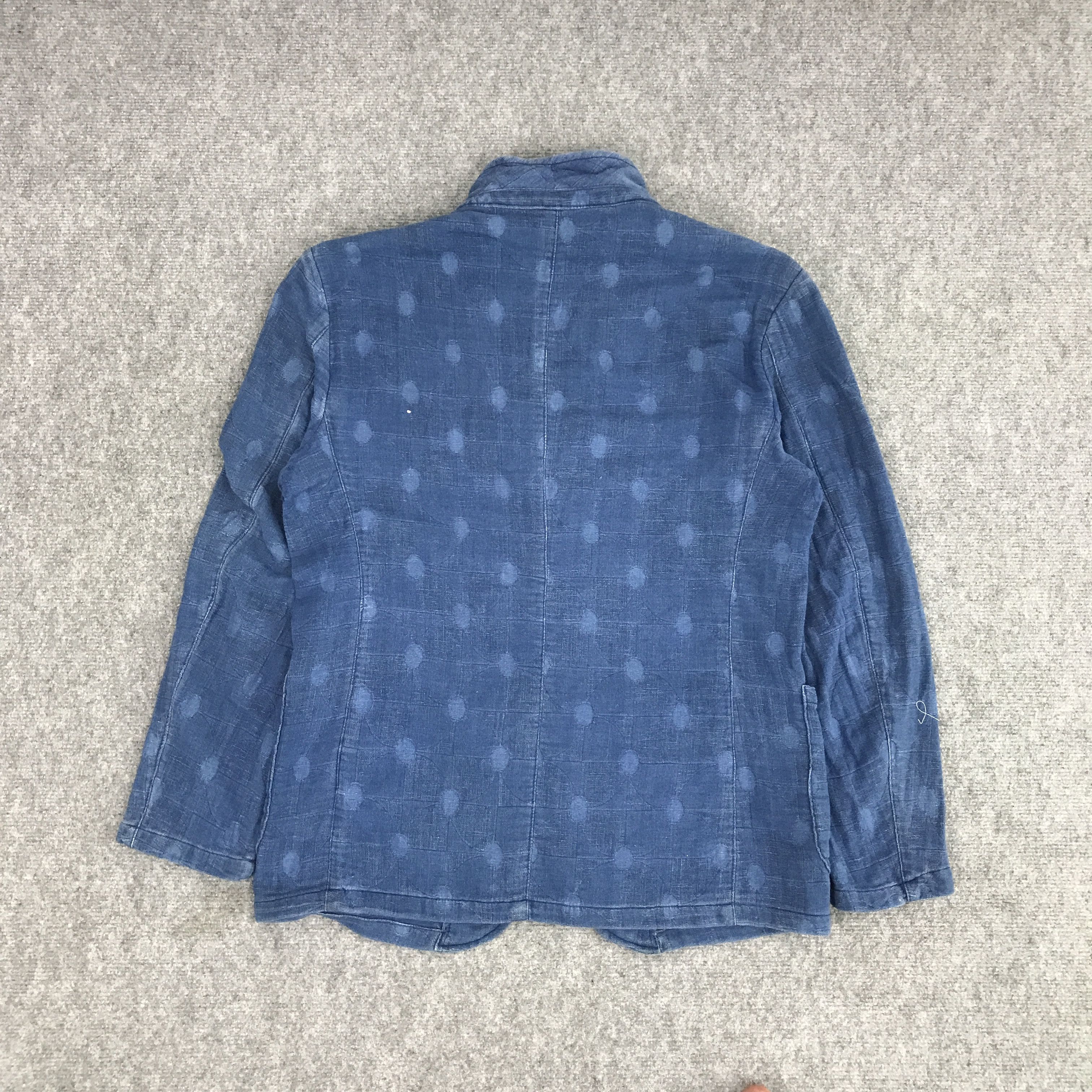 Indigo × Japanese Brand G STAGE INDIGO COTTON BLAZER JACKET Size US M / EU 48-50 / 2 - 2 Thumbnail