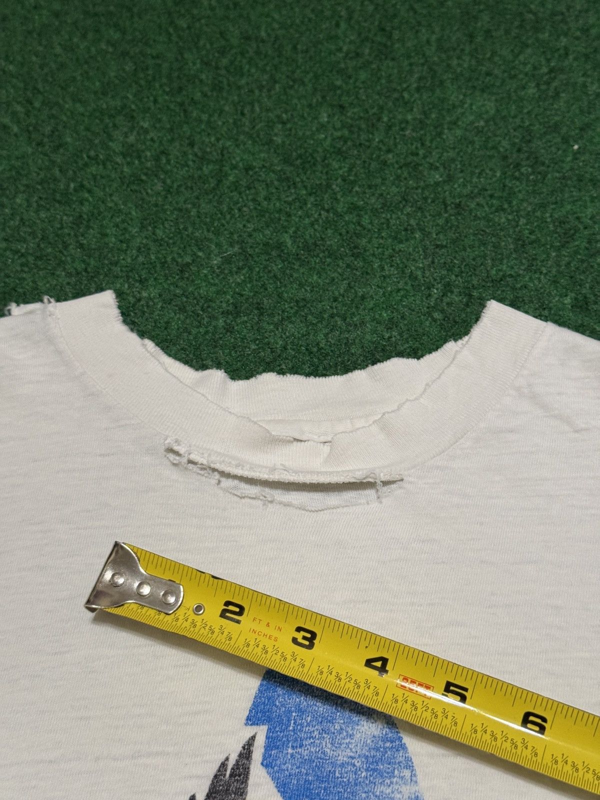 Vintage Vtg 80s Spring Break Abstract Art Surfer Distressed T Shirt Size US L / EU 52-54 / 3 - 8 Thumbnail
