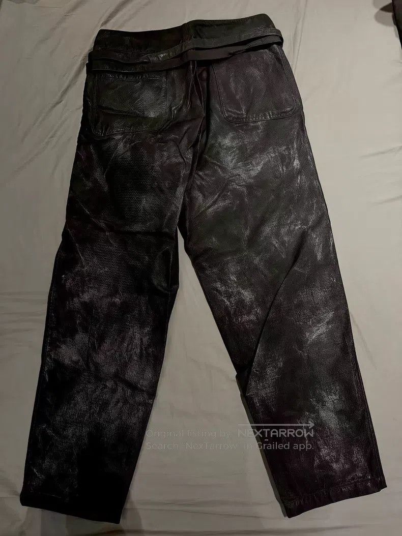 Comme des Garcons Comme Des Garcons size M Black Silver Canvas Coated Tie-Bel Size US 27 - 2 Thumbnail