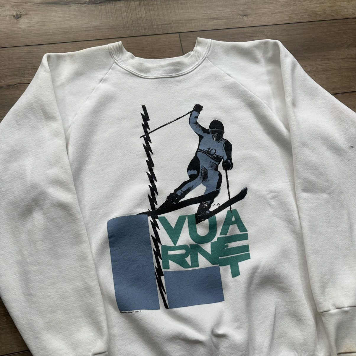 Other Vintage 1988 Vuarnet France Ski Graphic Crewneck Sweatshirt Size US L / EU 52-54 / 3 - 5 Thumbnail