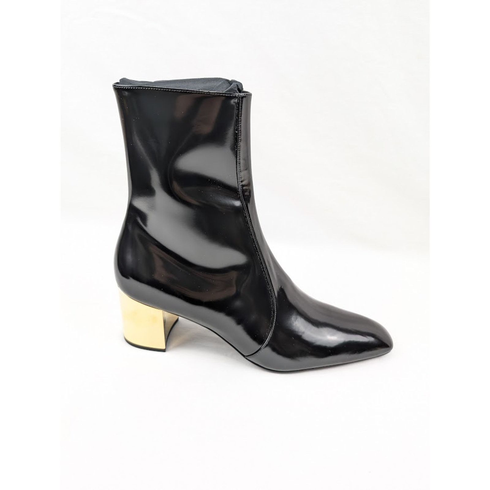 Saint Laurent Paris o1rshd1 Q:4 / XIV 70 Zipped Boots in Nero 42 Size US 9 / EU 42 - 1 Thumbnail