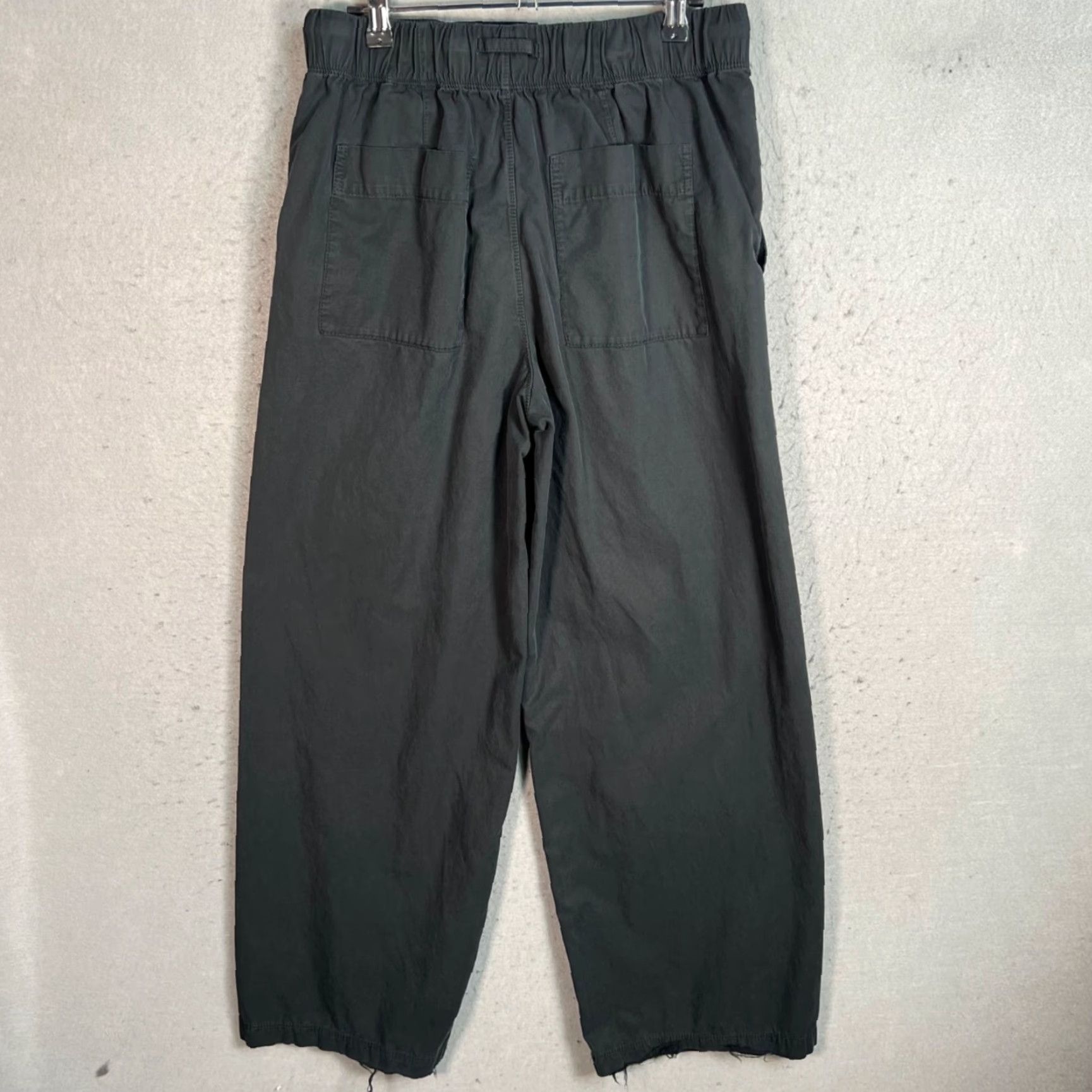 Cos COS Mens Pants XS Black Wide-Leg Cotton Blend Size US 27 - 2 Thumbnail