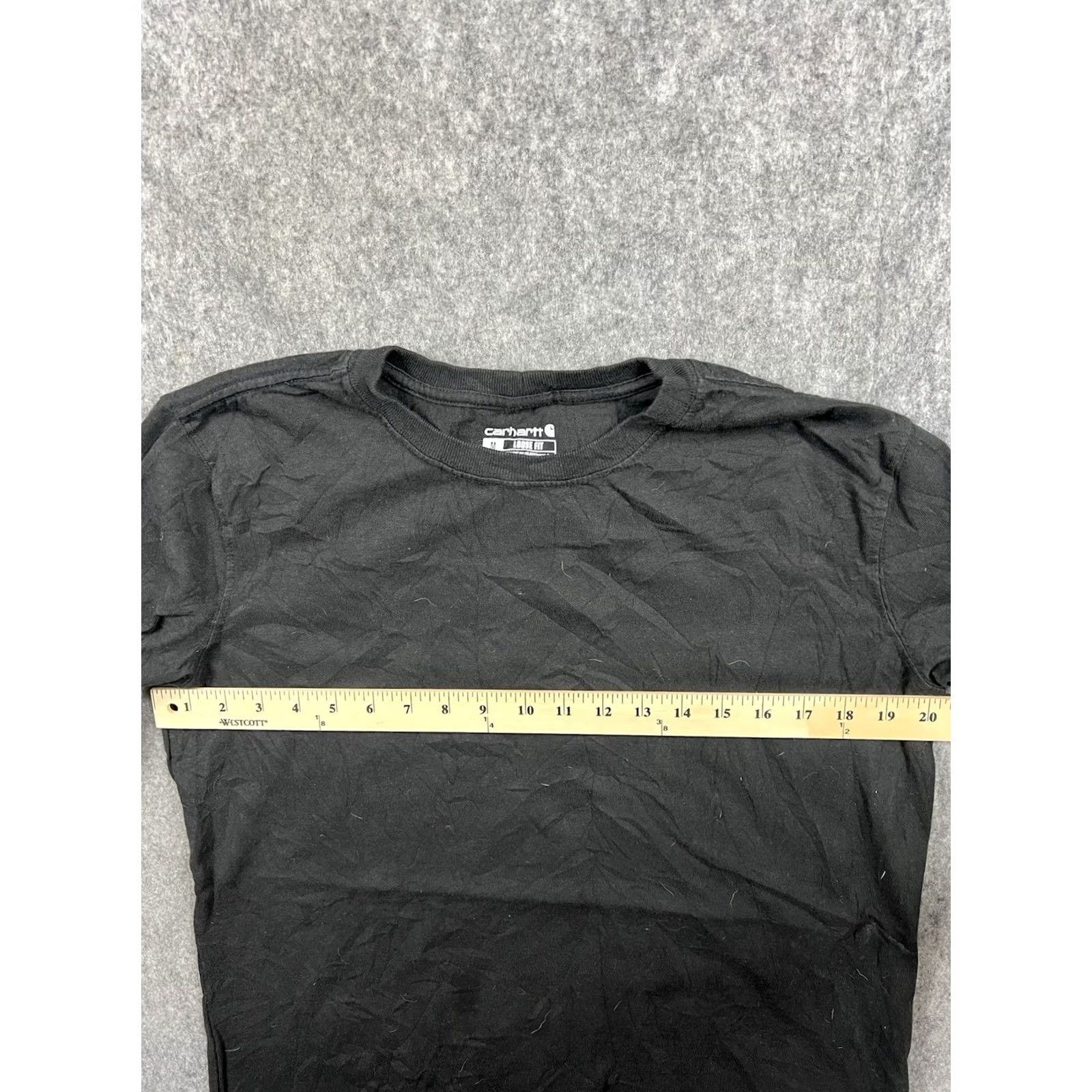 Carhartt Carhartt Boy's Black Logo Arm Loose Fit T-Shirt Long Sleeve Outdoor Size M(8-10) Size US M / EU 48-50 / 2 - 3 Thumbnail