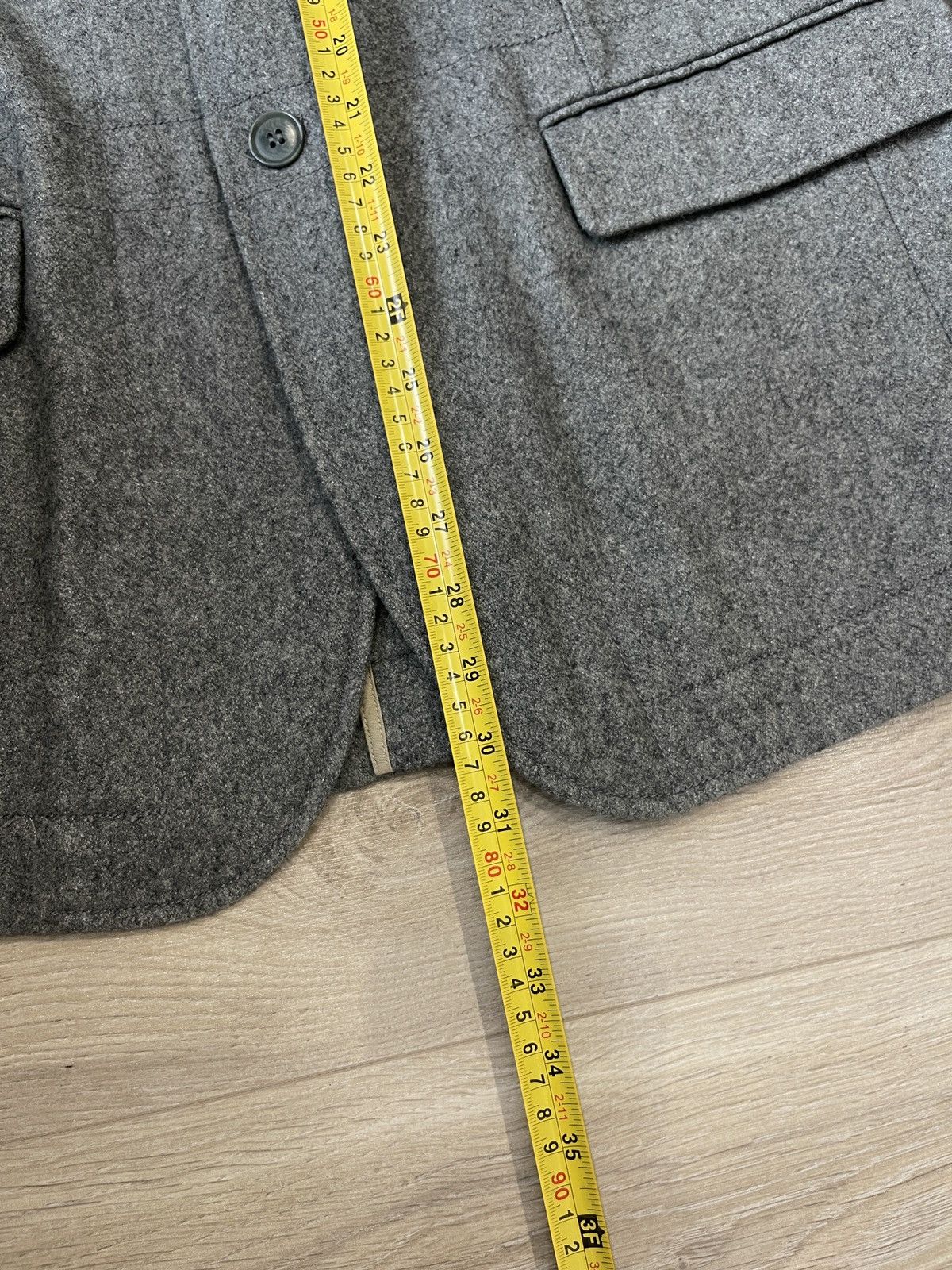 Nicole Farhi FARHI by Nicole Farhi Grey Wool Blend Blazer M Size 38R - 12 Thumbnail