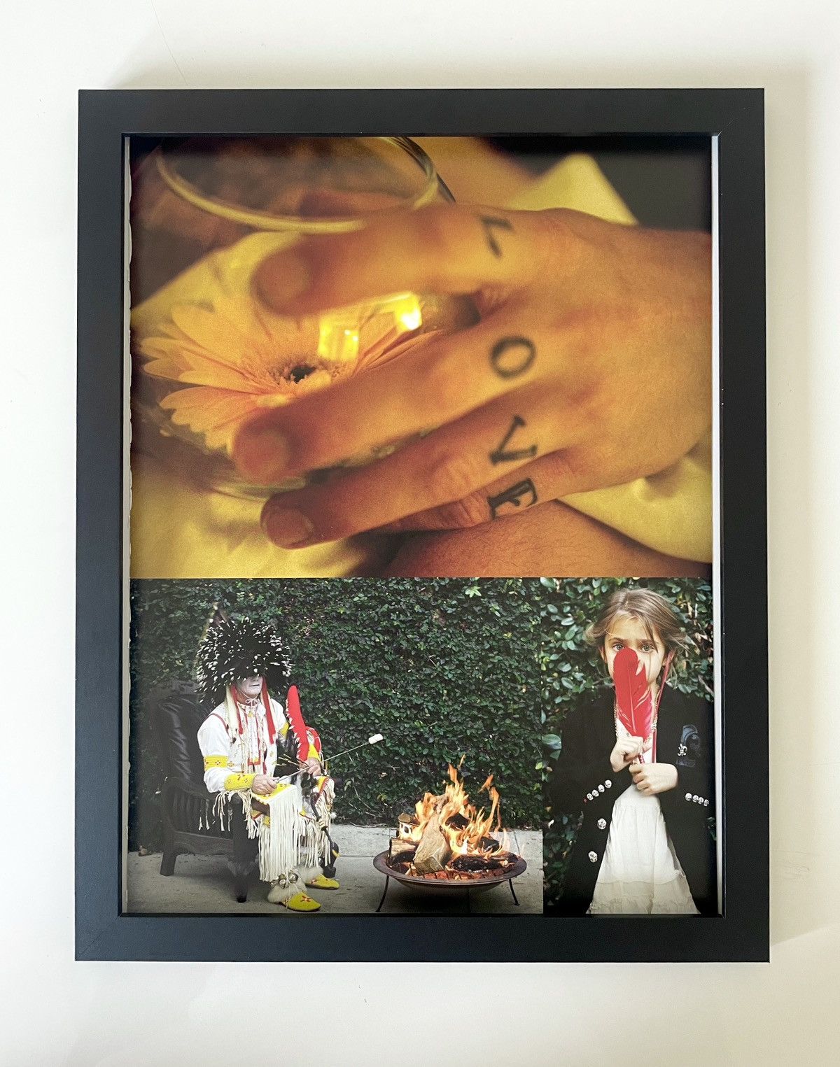 Chrome Hearts × Vintage Chrome Hearts love tattoo collage Poster framed 9x11 Size ONE SIZE - 1 Thumbnail