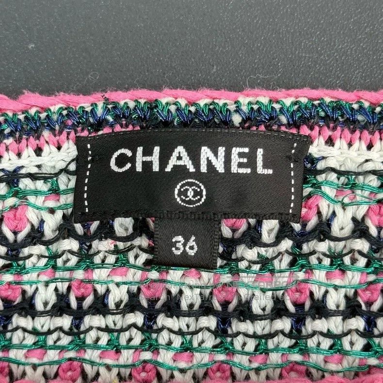 Chanel Chanel Black and pink striped classic logo knitwear sweate Size XS / US 0-2 / IT 36-38 - 5 Thumbnail