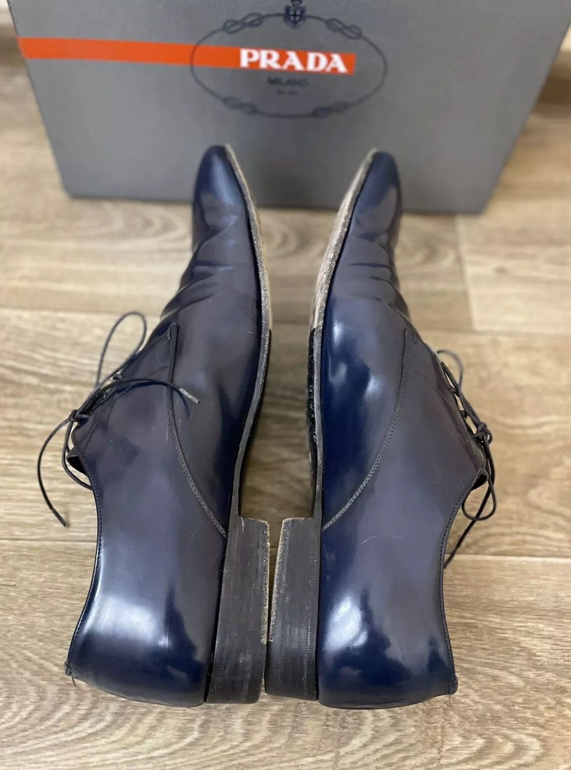 Prada Prada size 12 US dark blue Size US 12 / EU 45 - 10 Thumbnail