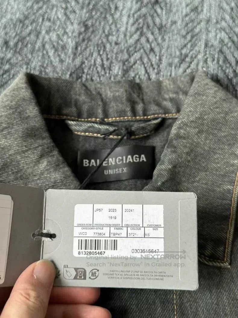 Balenciaga Balenciaga Graffiti Denim Jacket. Size US XS / EU 42 / 0 - 3 Thumbnail