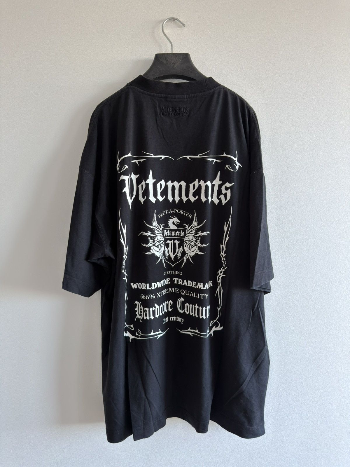 Vetements VETEMENTS Pret-A-Porter Hardcore Couture T-shirt gvasalia Size US S / EU 44-46 / 1 - 1 Thumbnail