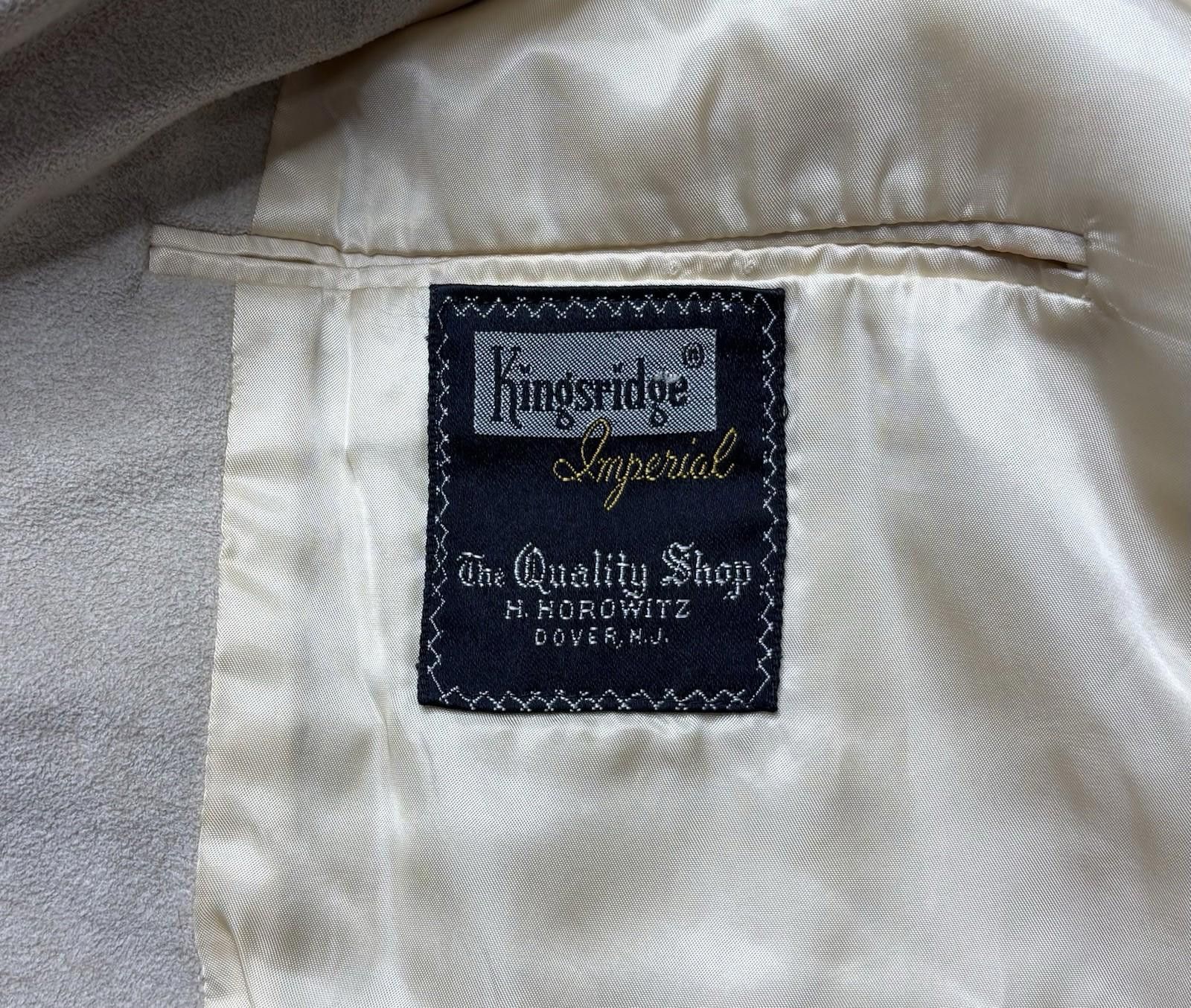 Other 80s Kingsridge Imperial Suede Blazer Jacket Men's 40R Beige Size 40R - 2 Thumbnail