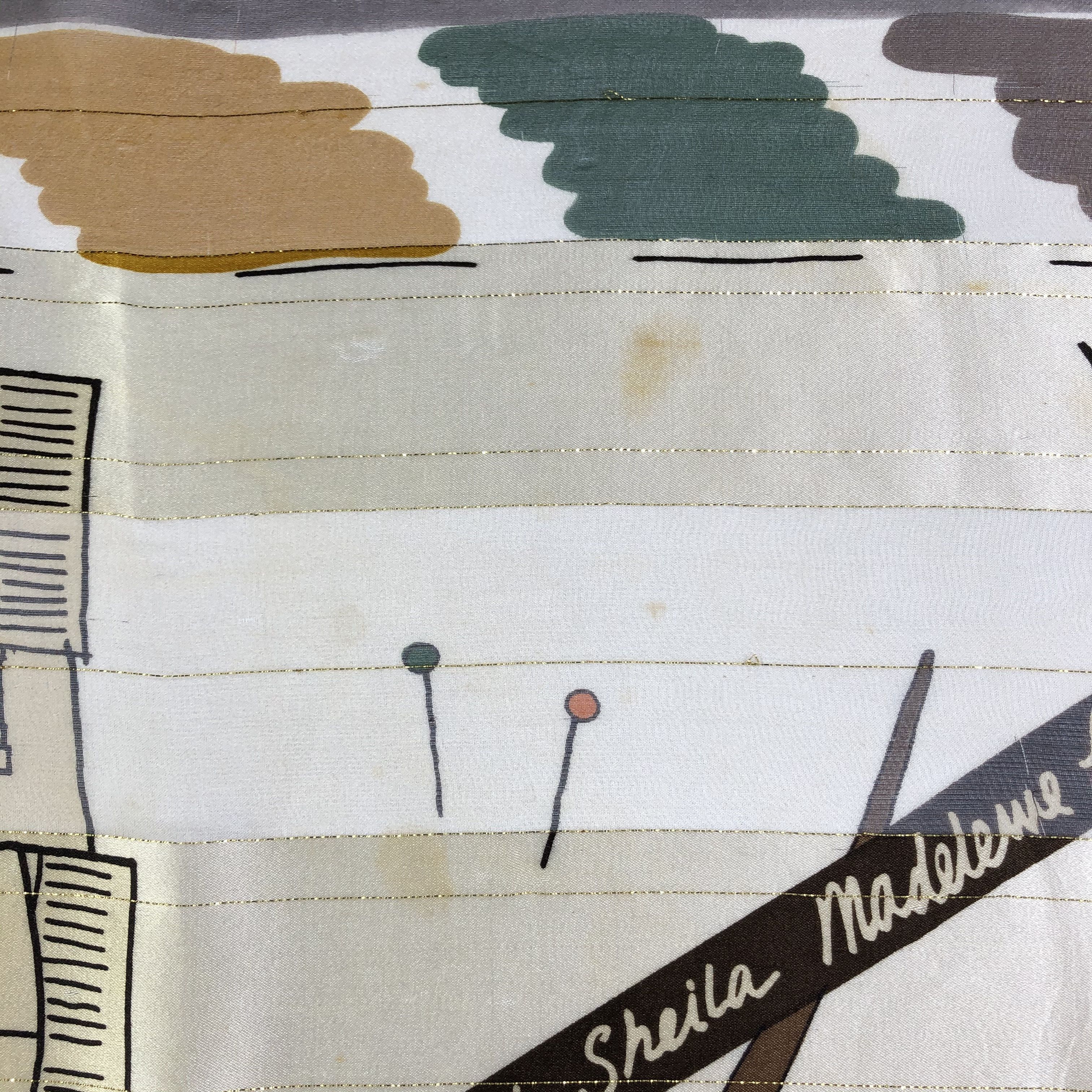Louis Feraud × Vintage Vintage Louis Feraud Silk Scarf Size ONE SIZE - 7 Thumbnail
