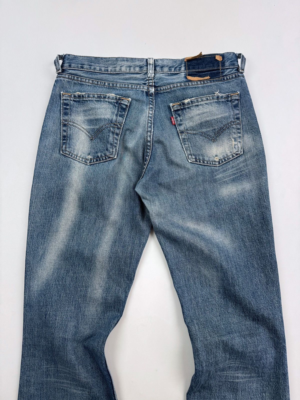 Levi's Y2K Vintage Levi’s 529 Distressed Flared Women’s Jeans Size 30" / US 8 / IT 44 - 15 Thumbnail