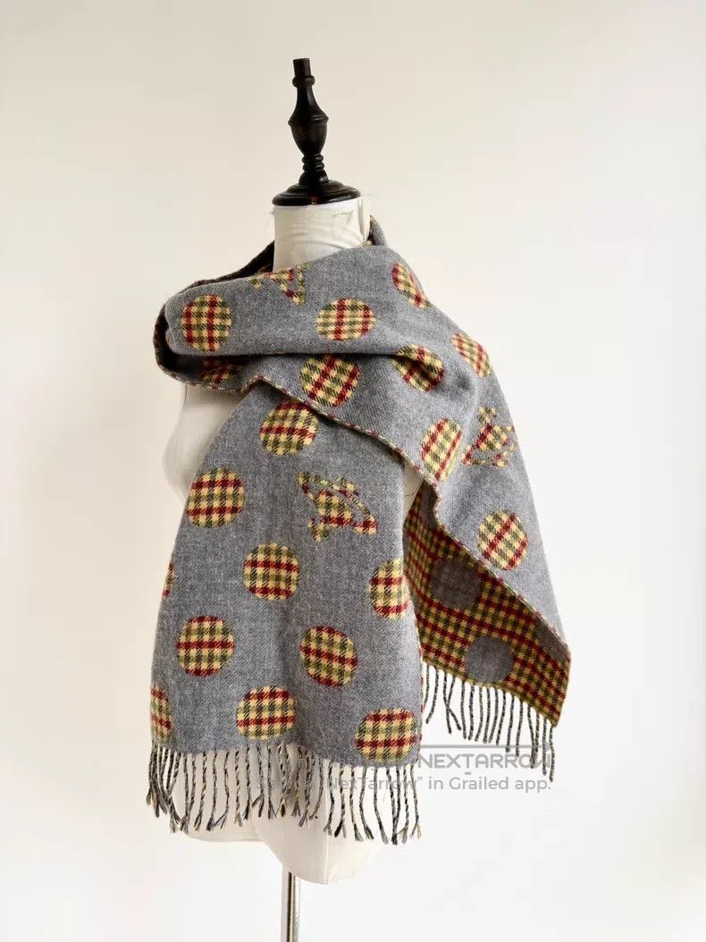 Vivienne Westwood Vivienne Westwood Gray and yellow checkered polka dot Satu Size ONE SIZE - 2 Thumbnail
