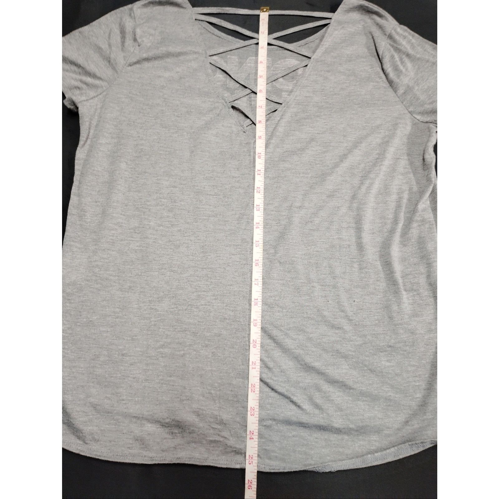 Energie Gray Junior Tee with Crisscross Back Detail Size XL / US 12-14 / IT 48-50 - 5 Thumbnail