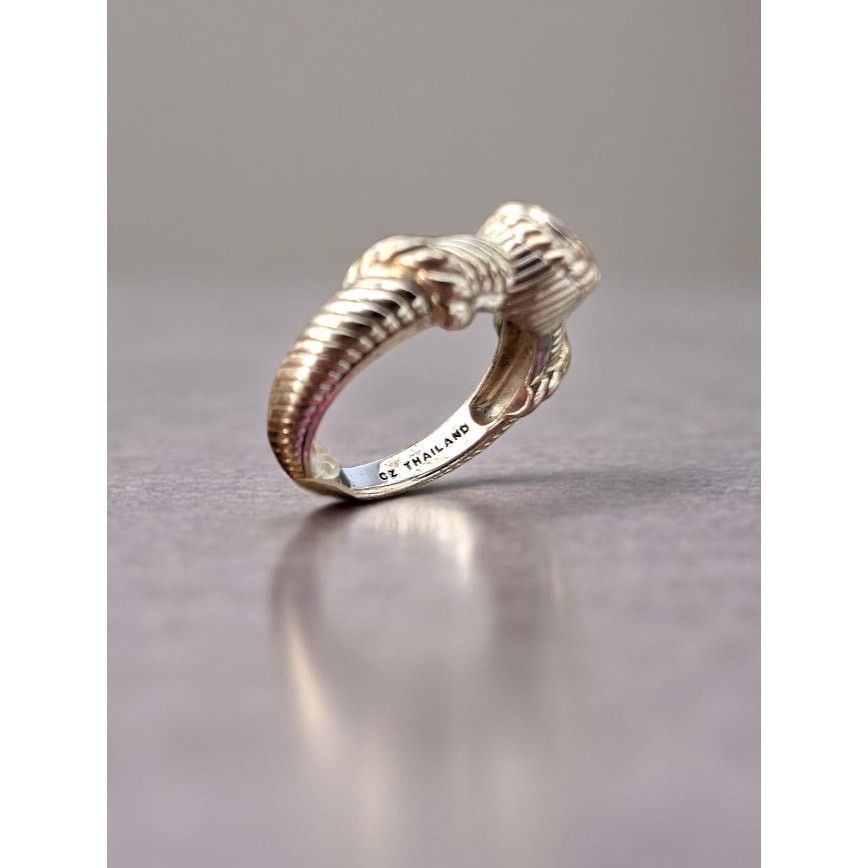 Other Judith Ripka Sterling Silver Rope Band Ring w/ CZ Center EUC Size ONE SIZE - 1 Thumbnail