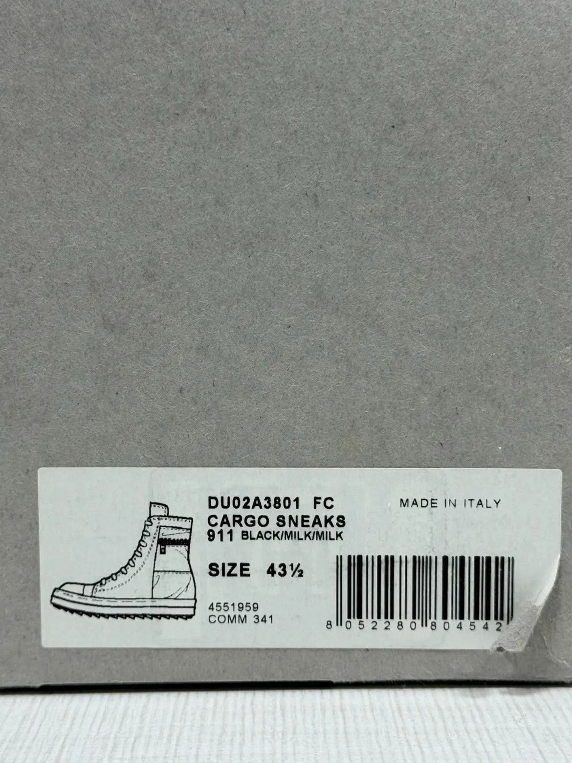 Rick Owens Sz 43.5 Rick Owens Drkshdw Cargo Sneaker Size US 10.5 / EU 43-44 - 5 Thumbnail