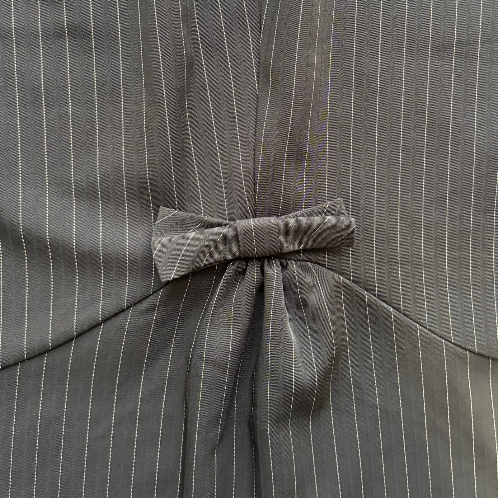 Other Torrid Black Pinstripe A-Line Skirt Bow Back Zip Size 14 Size 36" / US 14 / IT 50 - 8 Thumbnail