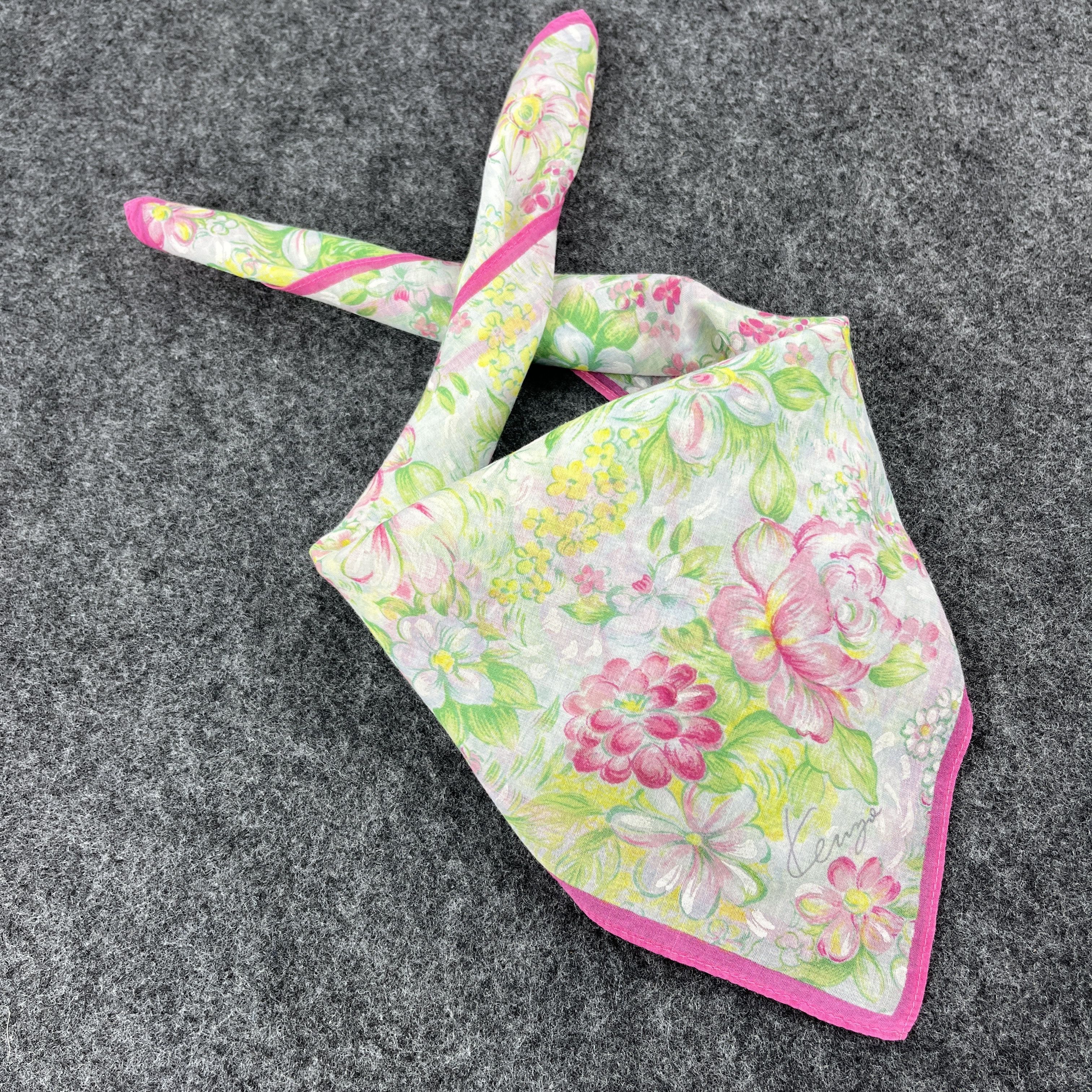 Kenzo × Vintage Kenzo Handkerchief / Bandana / Neckerchief B291 Size ONE SIZE - 9 Thumbnail