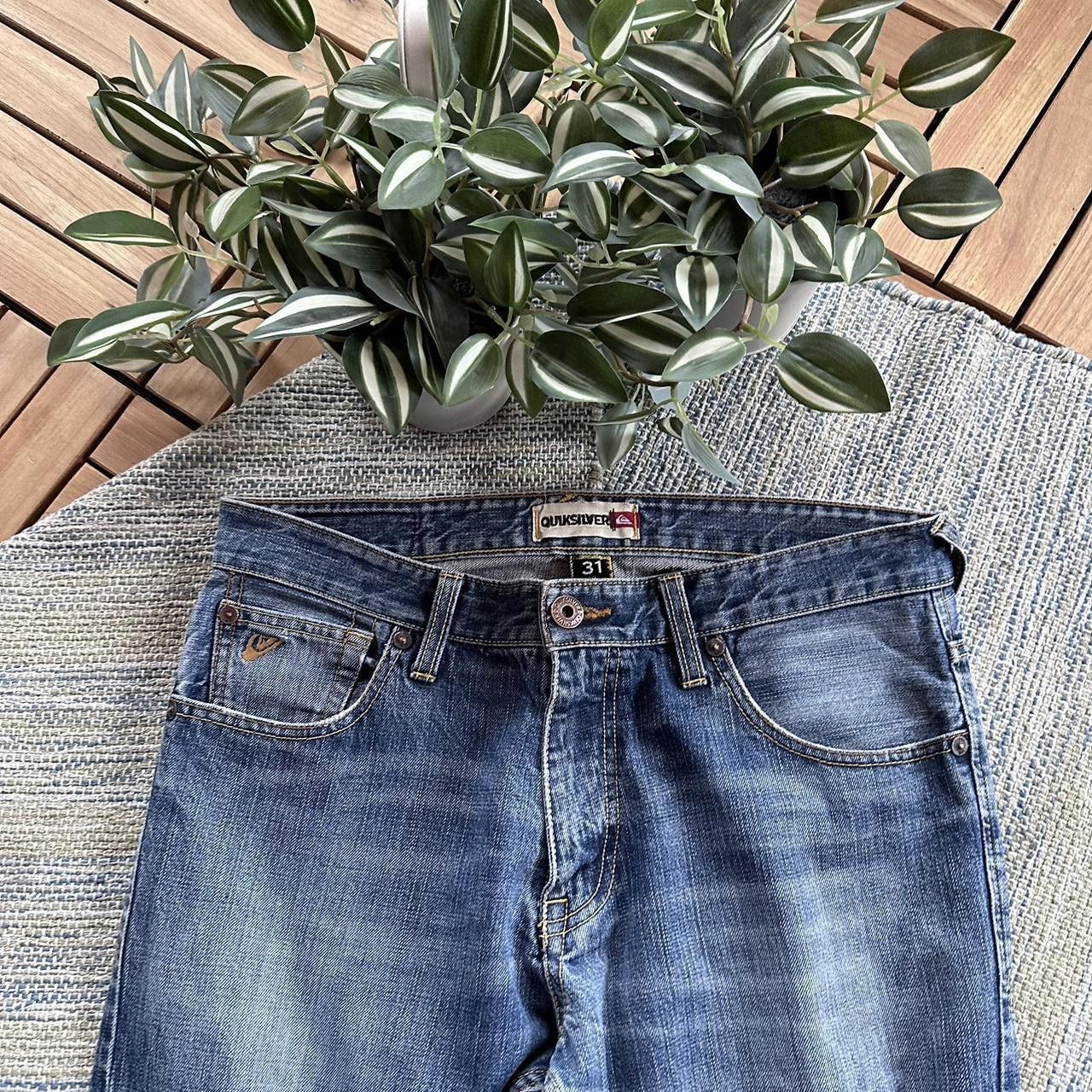 Vintage Y2K Quiksilver Surfwear Faded Denim Pants Trousers