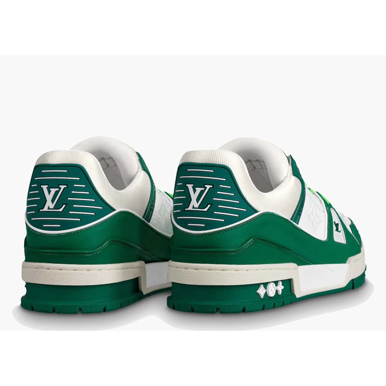 Louis Vuitton Louis Vuitton Green White Empreinte Leather Low Top Size US 10 / EU 43 - 14 Thumbnail