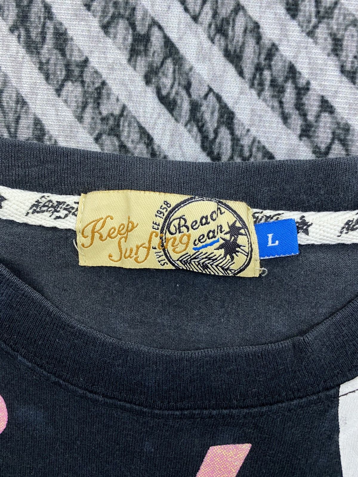 Japanese Brand Vtg Keep Surfing Beach Clean Multicolor Shortsleeve Shirt Size US M / EU 48-50 / 2 - 5 Thumbnail