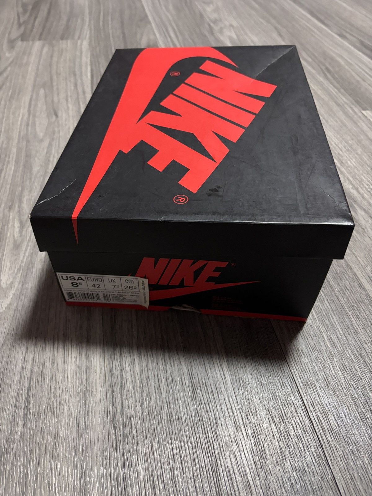 Jordan Brand Jordan 1 black toe 2016 Size US 8.5 / EU 41-42 - 4 Thumbnail