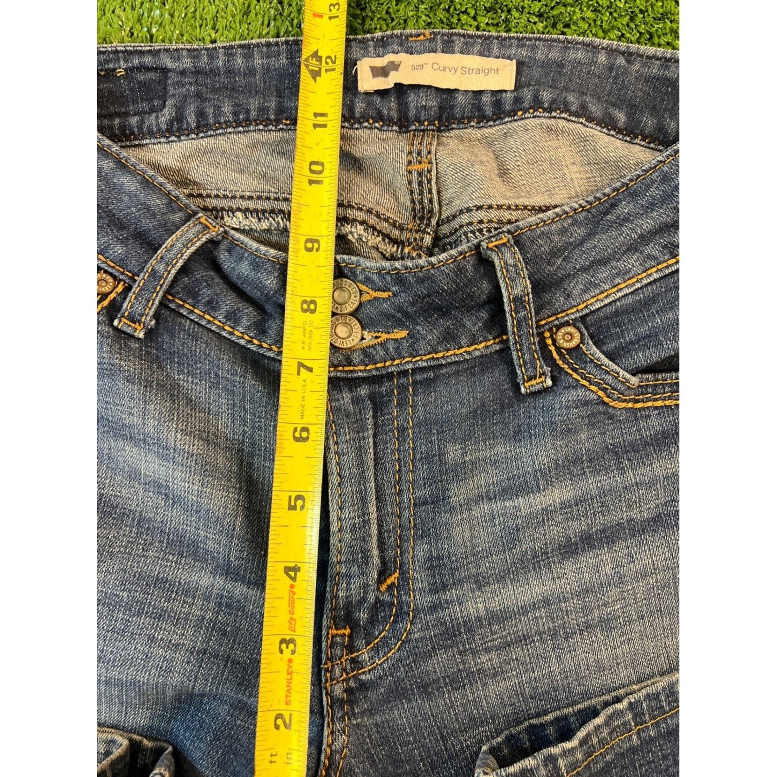 Levi's Levis 529 Curvy Straight Jeans Womens 30X32 Size 30" / US 8 / IT 44 - 4 Thumbnail