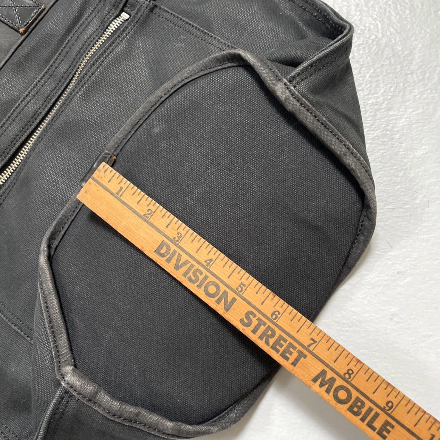 Rue Porter Porter Canvas Leather Tote Bag Travel Unisex Adults Black 1 Size City Designer Minimal Size ONE SIZE - 4 Thumbnail