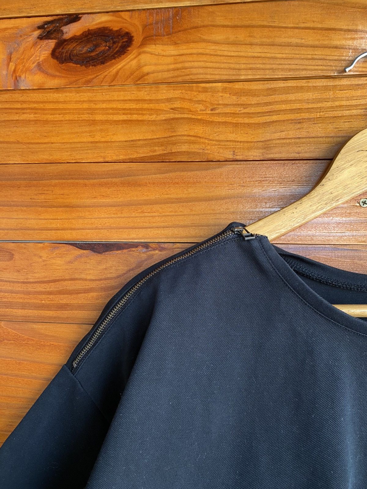 Japanese Brand RITO Japanese Minimalist Black Oversized BoxyTop Corset Back Size US S / EU 44-46 / 1 - 6 Thumbnail