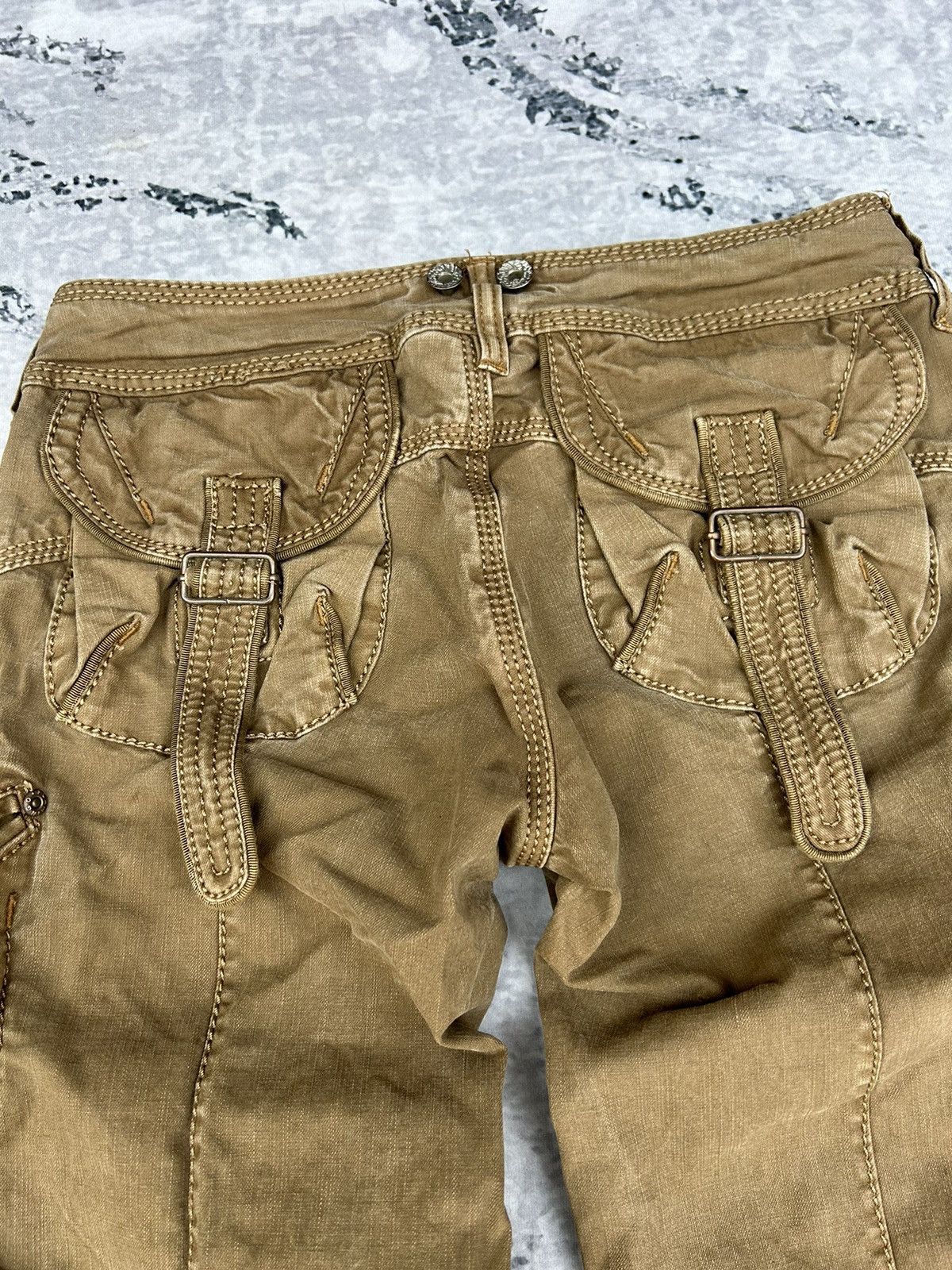 Japanese Brand Super Flared Flamingo Firm Pants Size 27" / US 4 / IT 40 - 4 Thumbnail