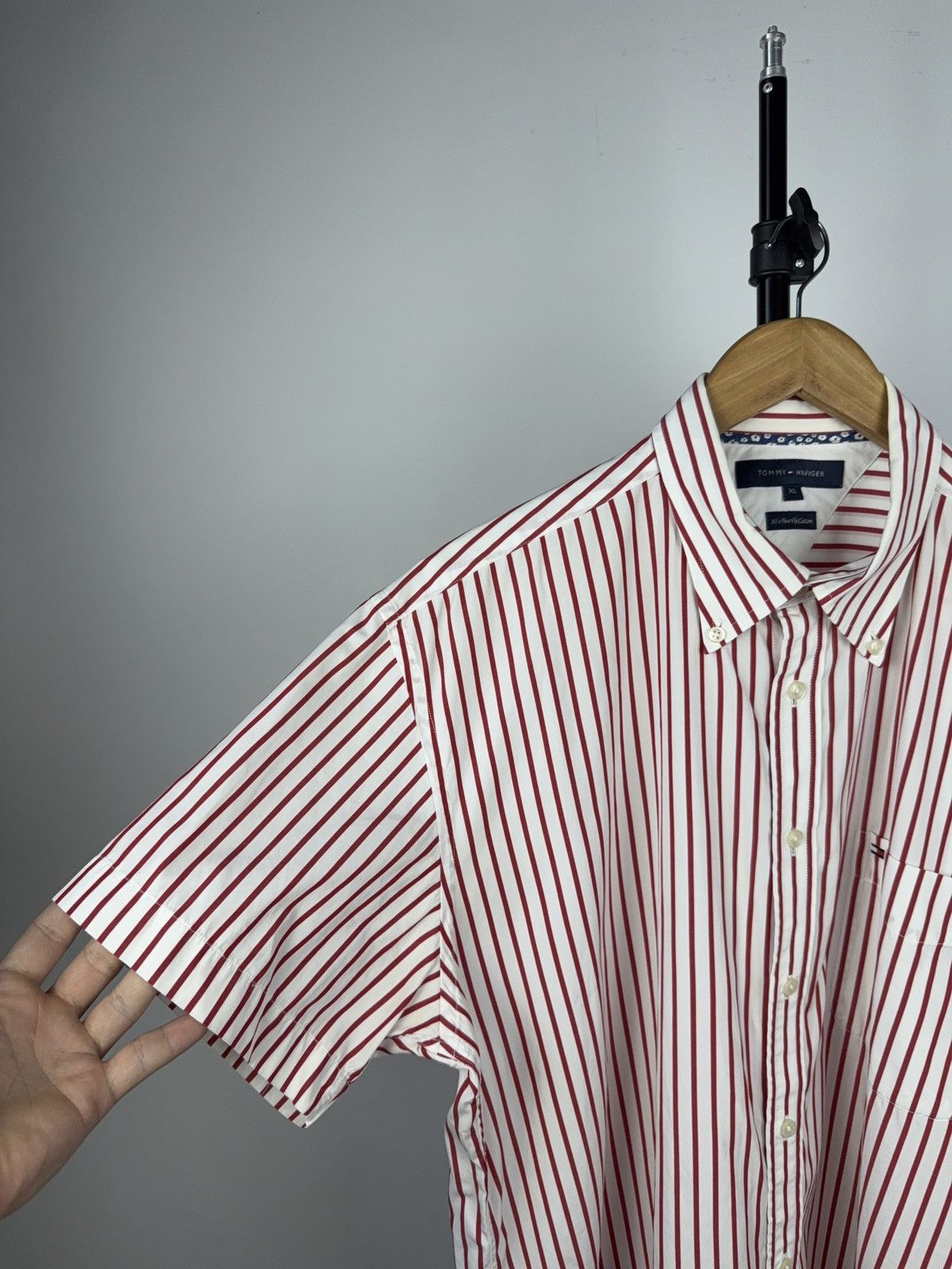 Tommy Hilfiger × Vintage Tommy Hilfiger XL Striped Shirt Bundle Red & Green Size US XL / EU 56 / 4 - 3 Thumbnail